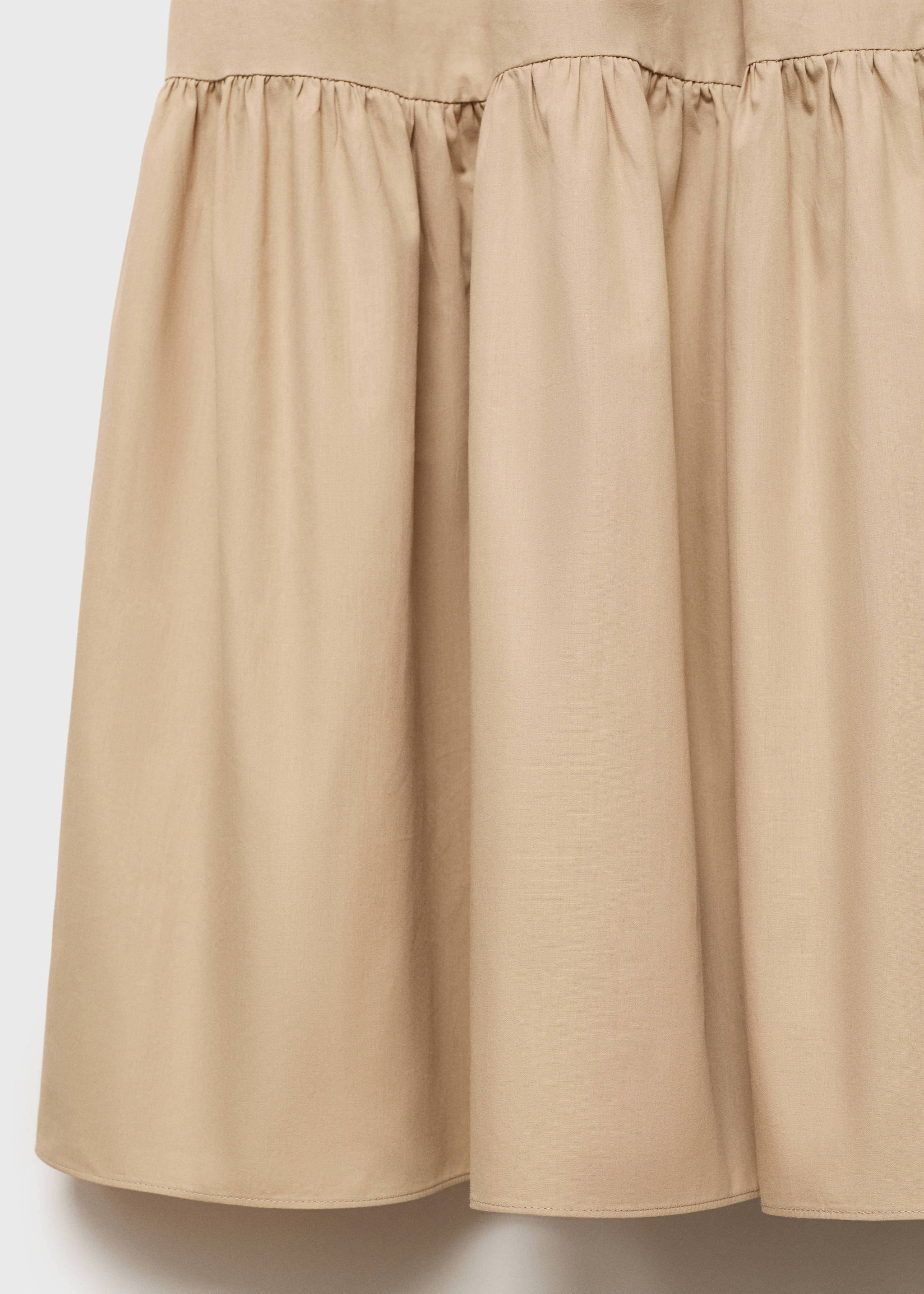 Long cotton A-line skirt - Details of the article 8