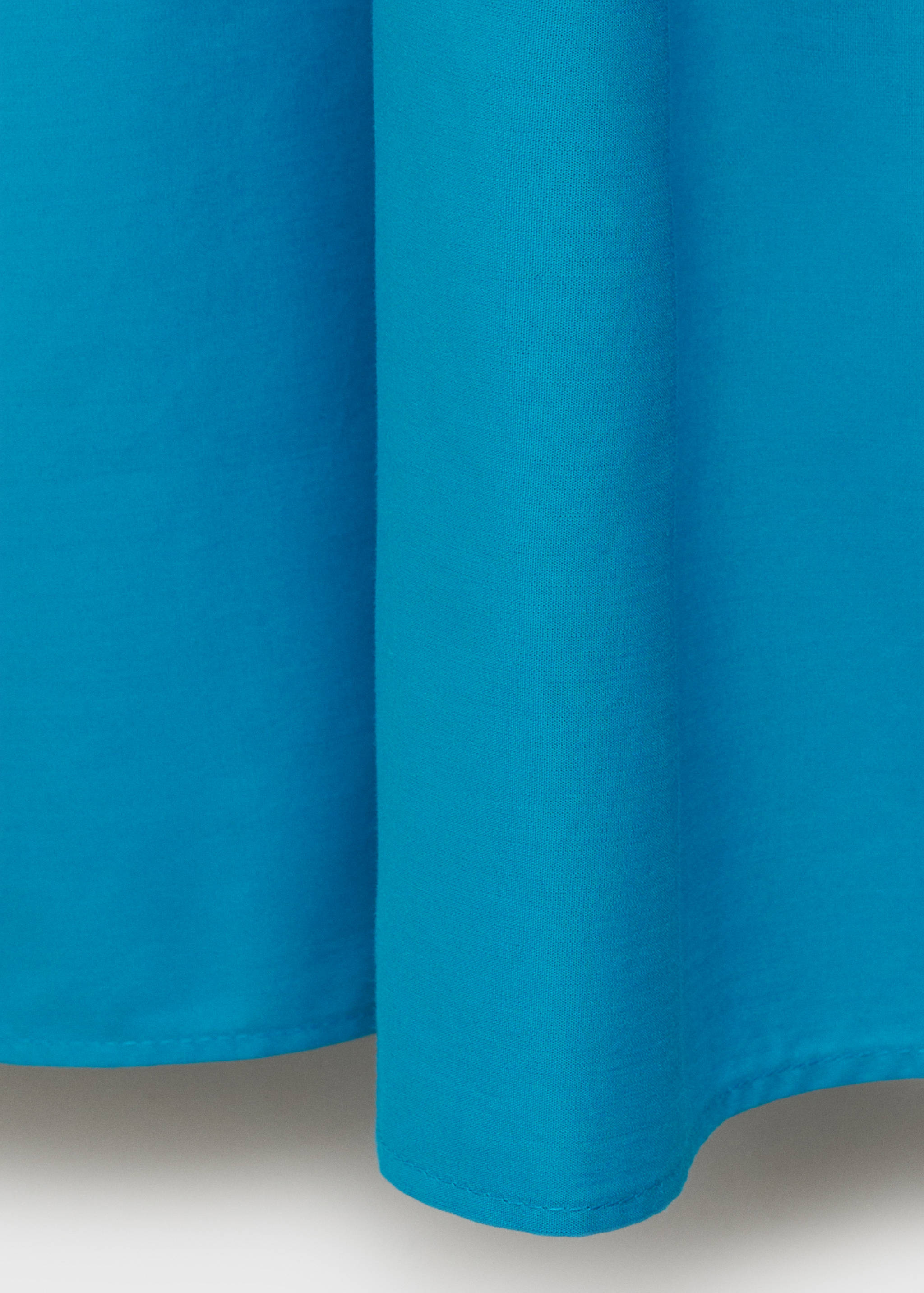 Long cotton A-line skirt - Details of the article 0