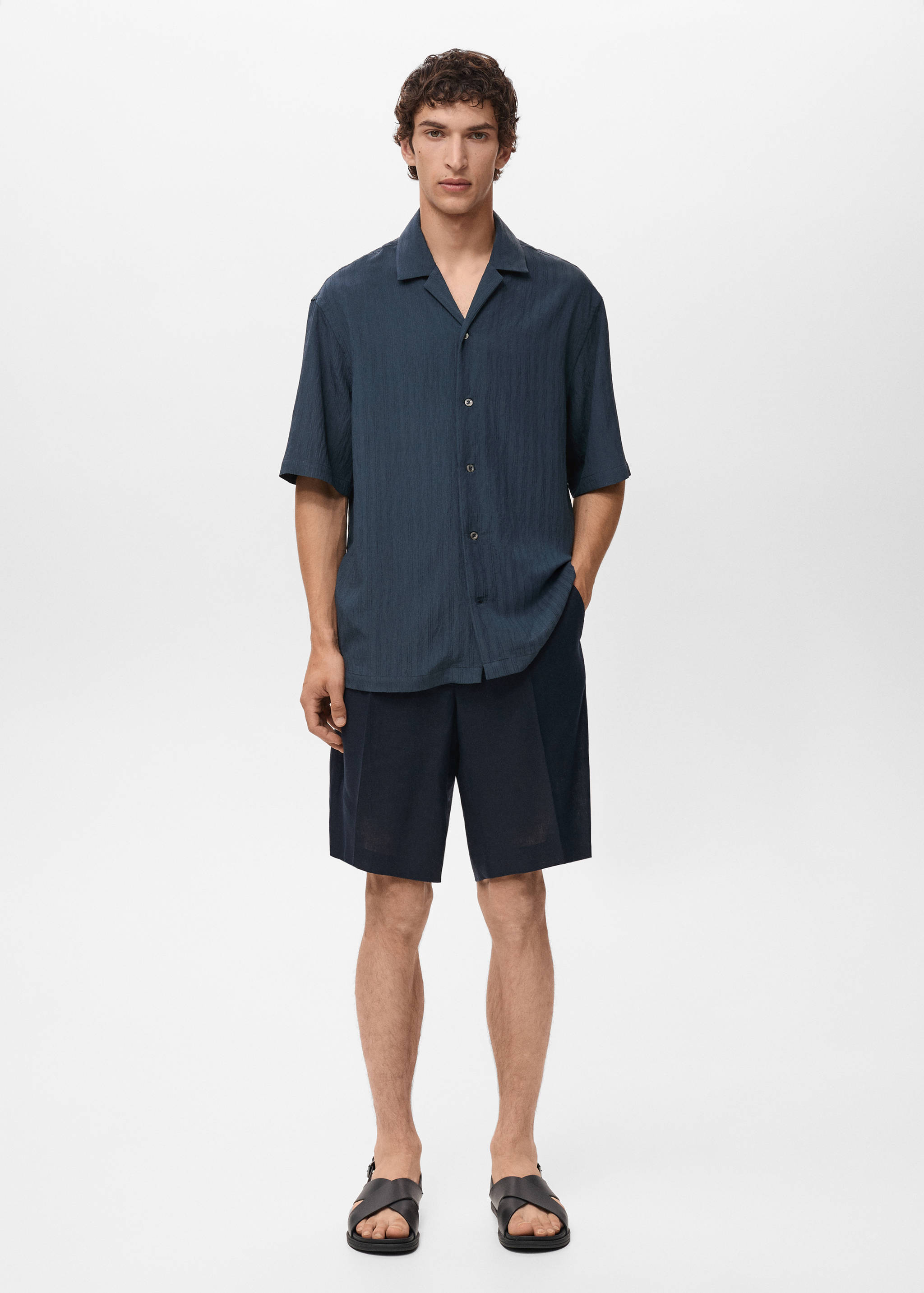 Chemise brodée à rayures - Plan général