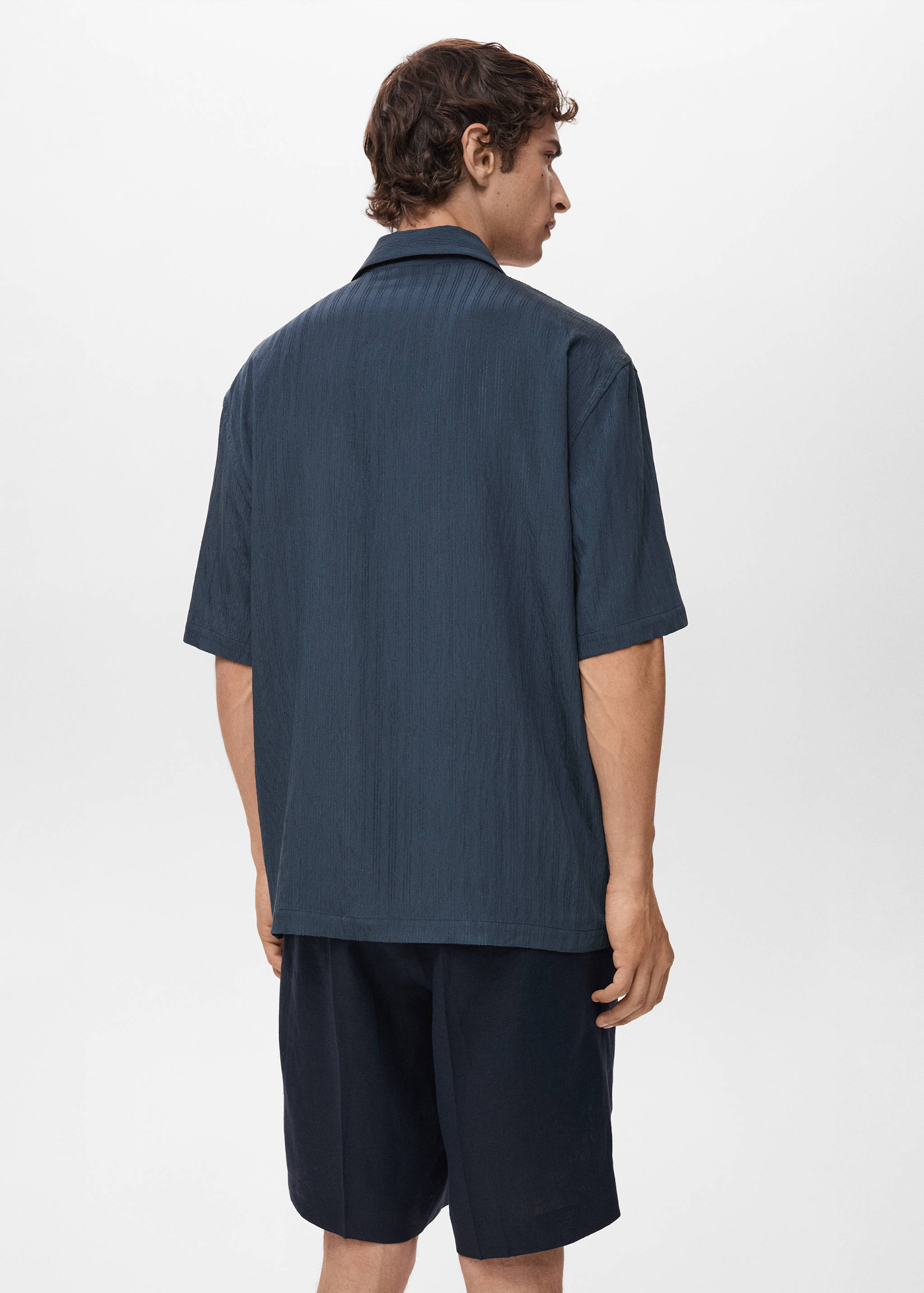 Chemise brodée à rayures - Verso de l’article