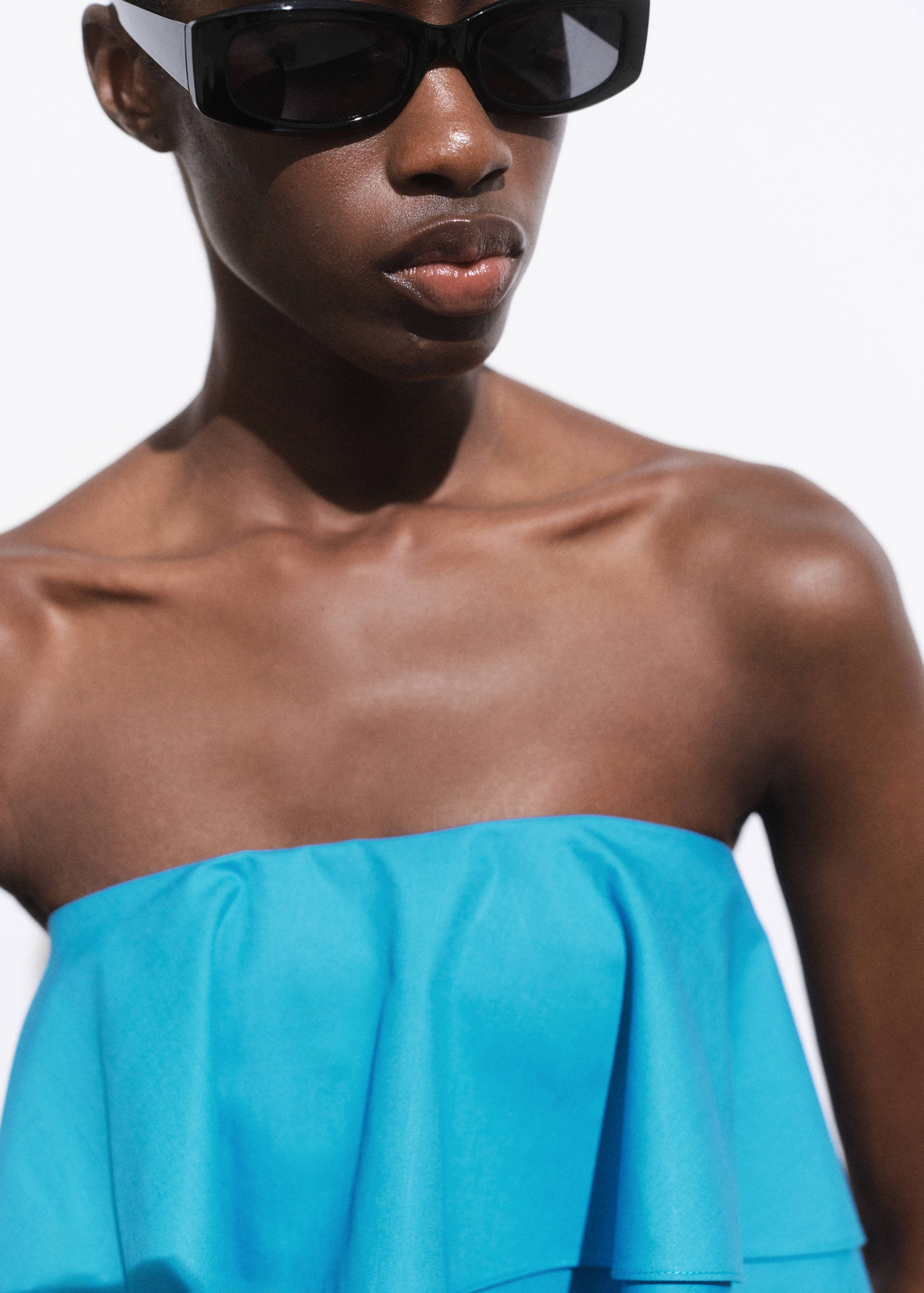 Strapless cotton top - Details of the article 1