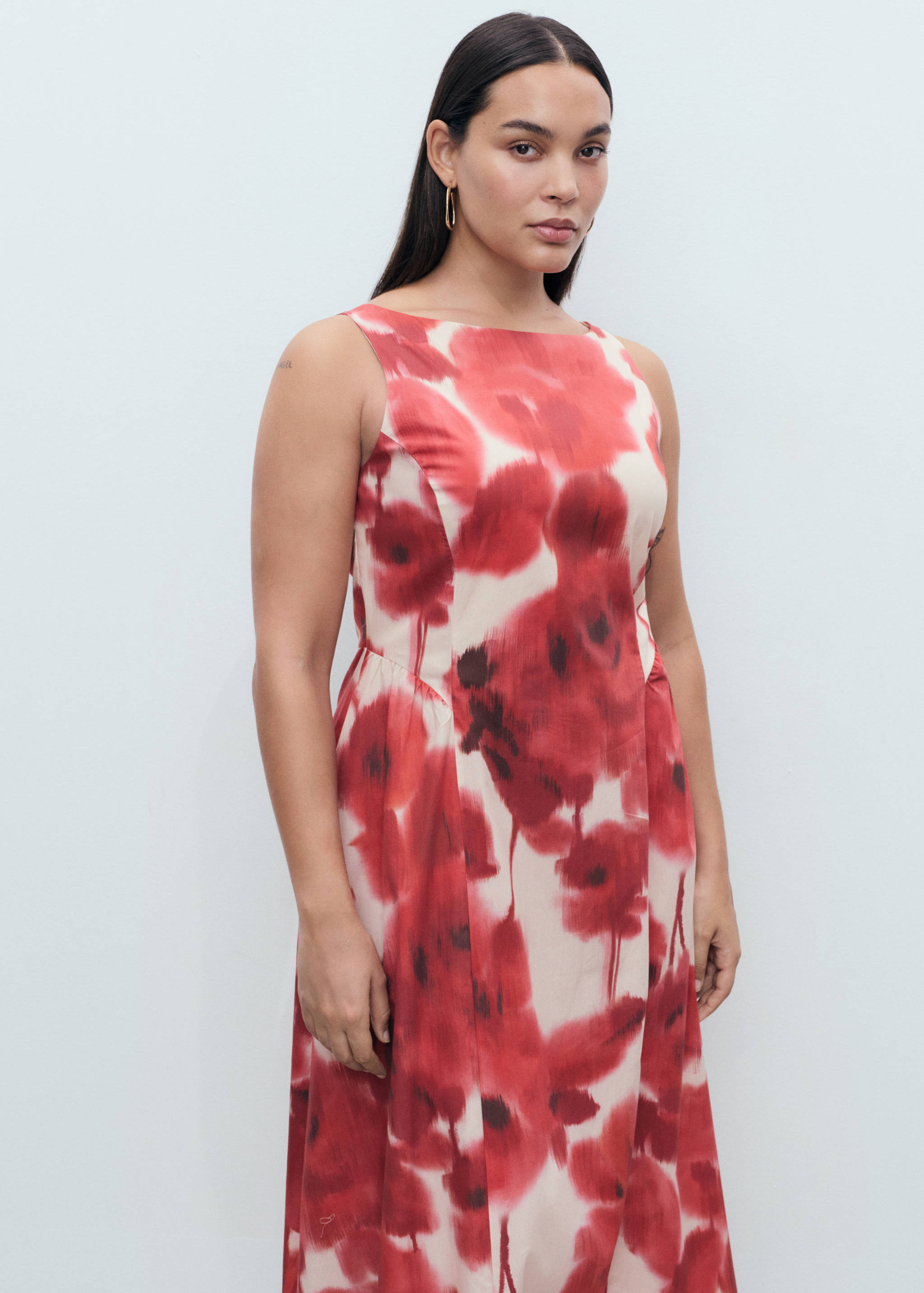 Floral-print flared dress - Details of the article 5