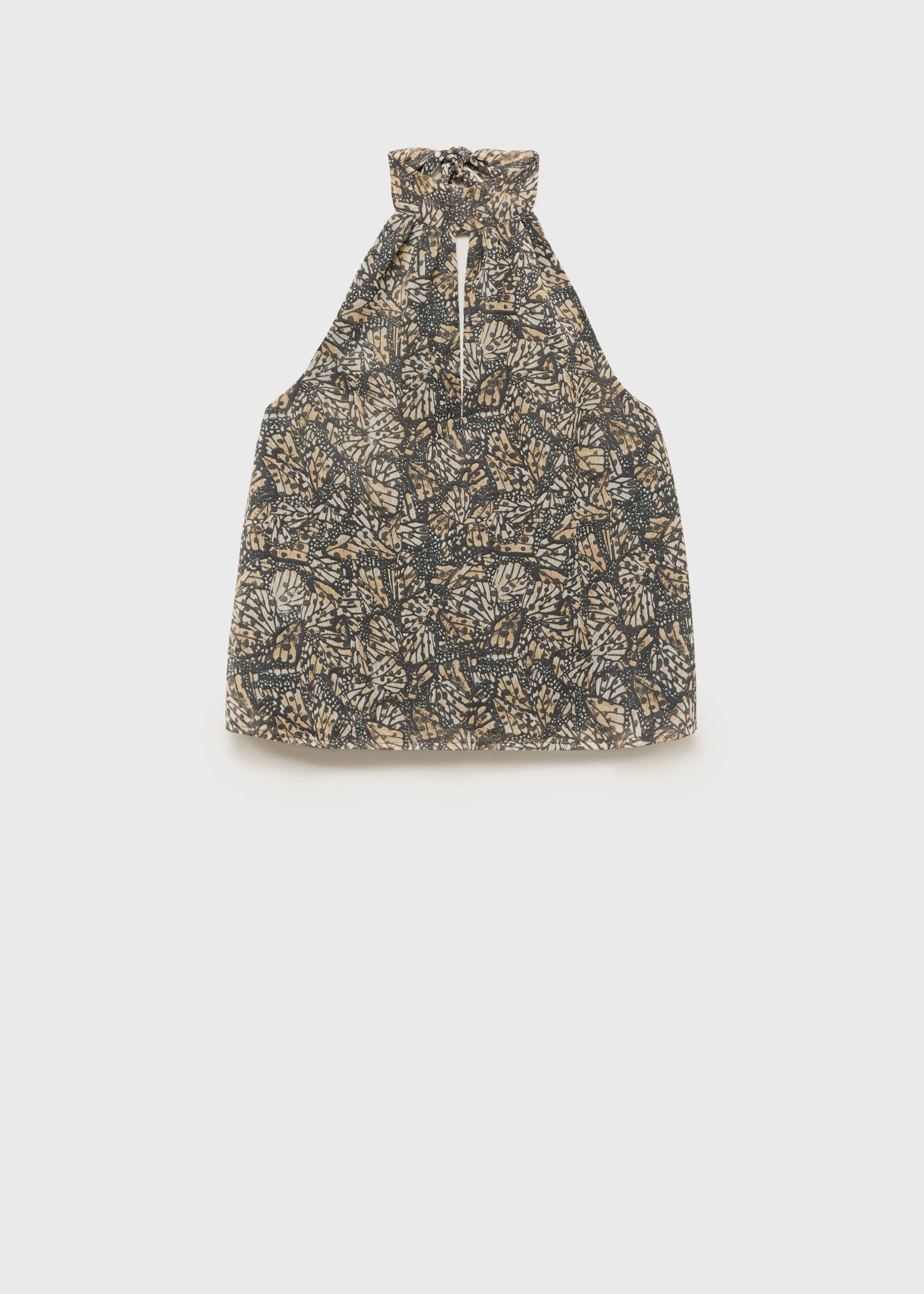 Halter-neck printed top - Article without model