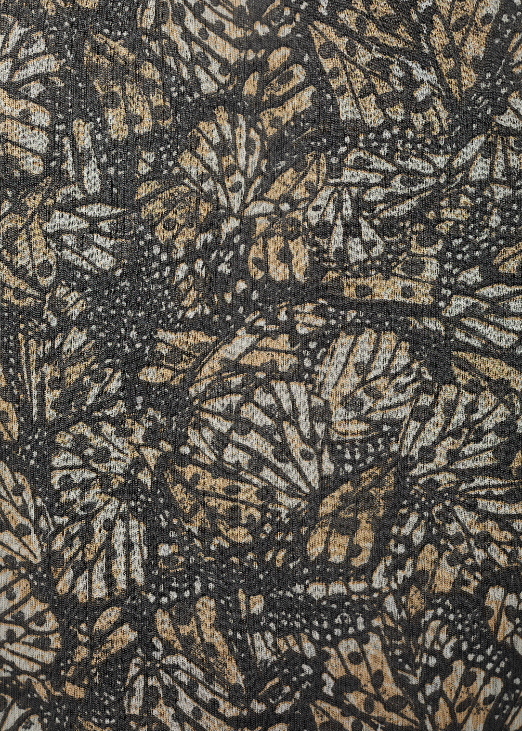 Halter-neck printed top - Details of the article 0, Ecru. Ref: 17031515-00.