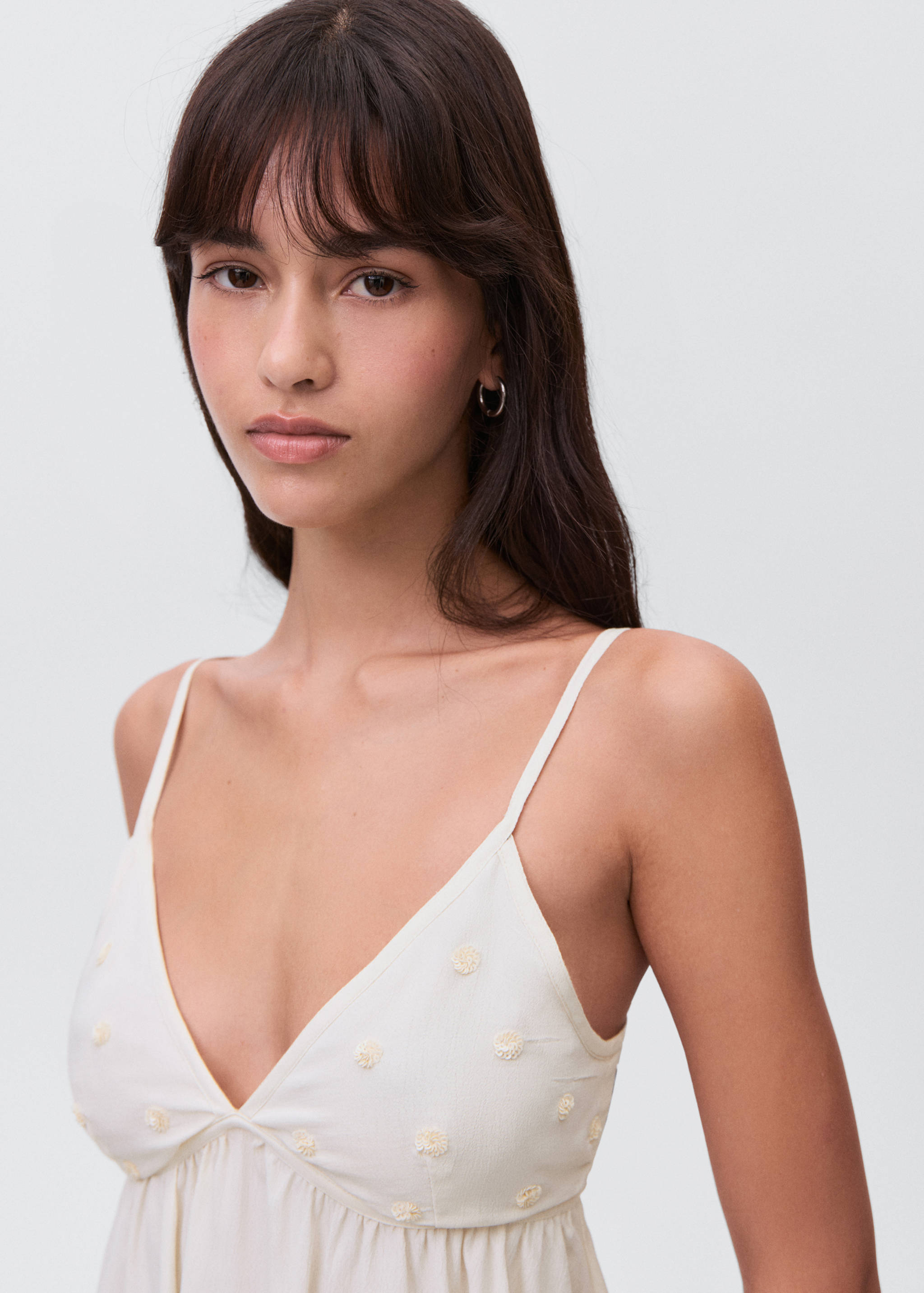 Knitted top with sequin detail - Details of the article 1