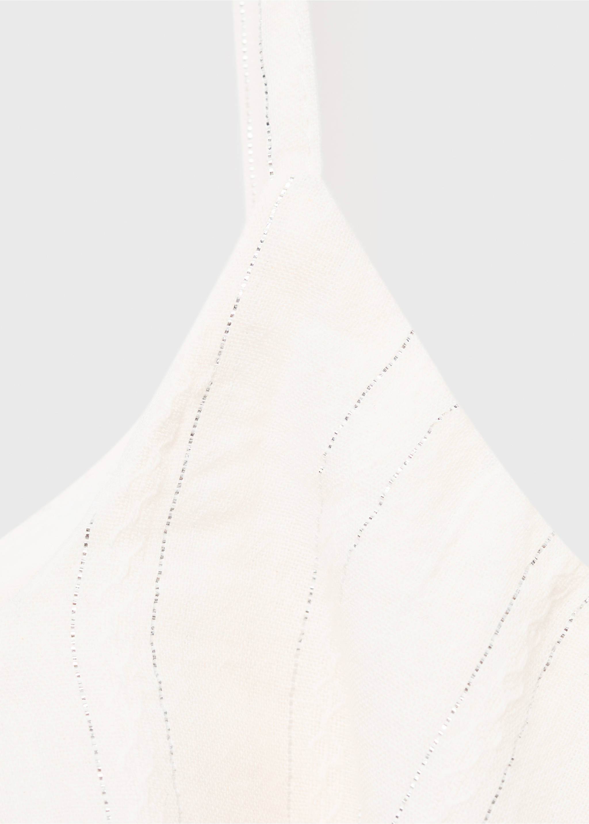 Lurex ruffled top - Details of the article 8, Off White. Ref: 17031518-00.