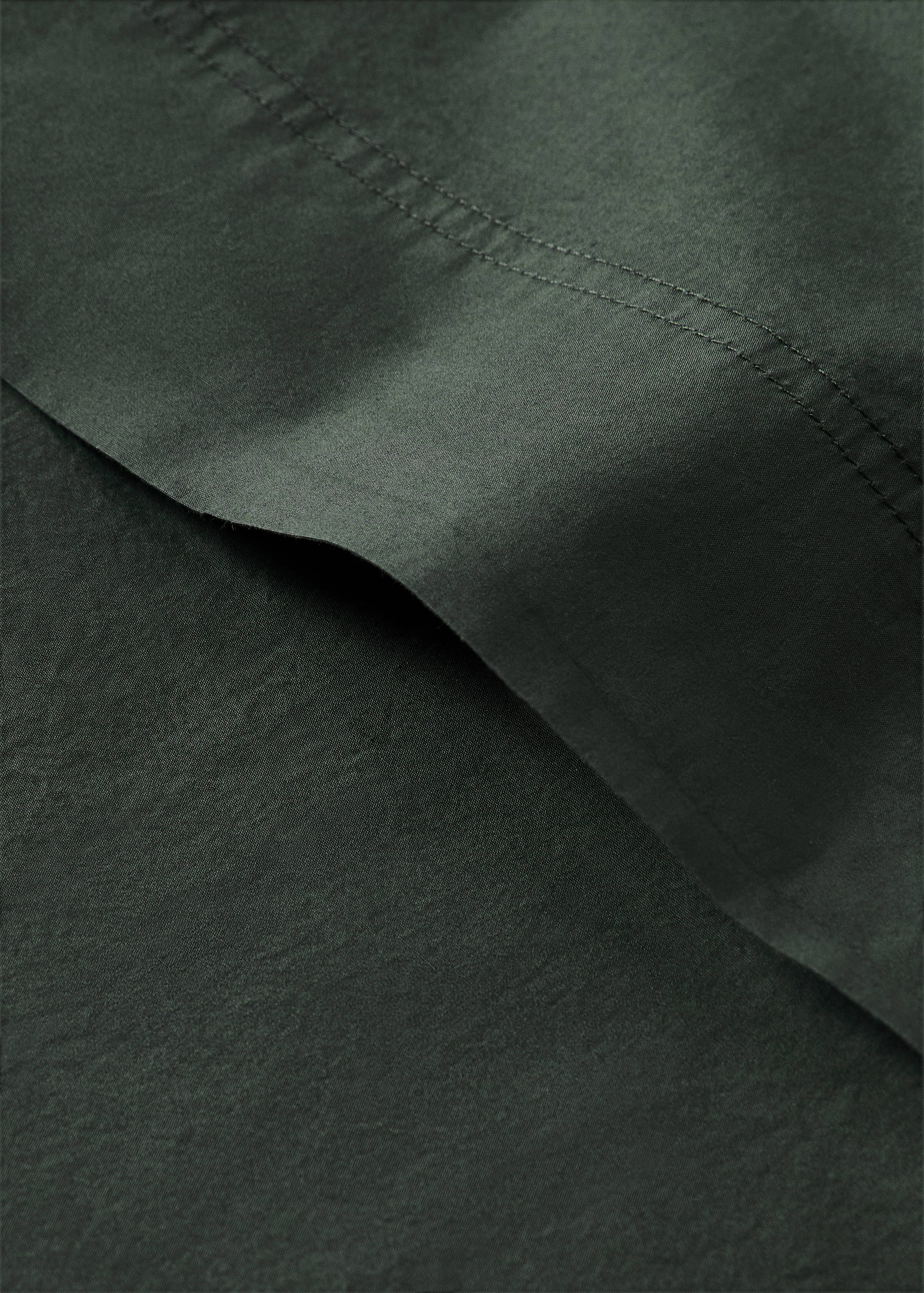 Cotton poplin double-stitched top sheet for 135/140 cm bed - Details of the article 1
