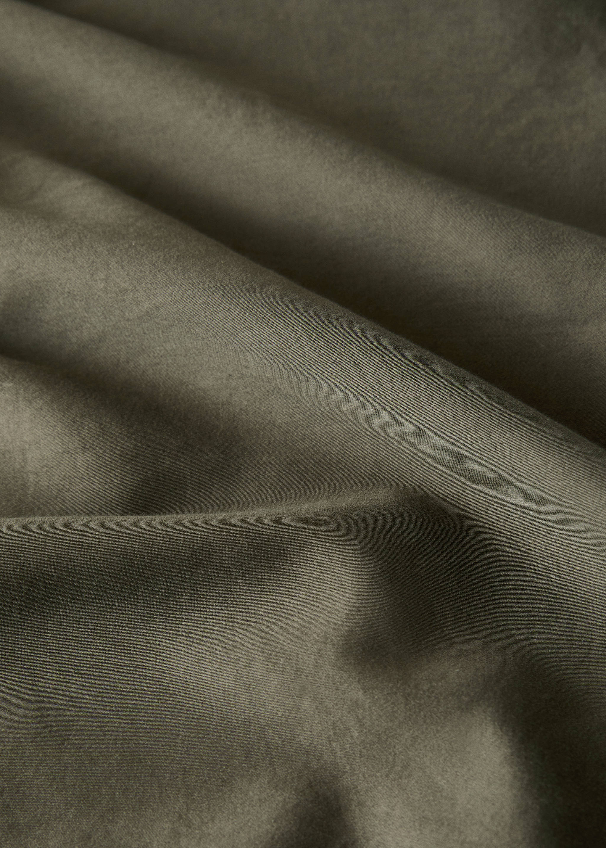 Washed satin cotton duvet cover with double stitching Single bed - Details of the article 2