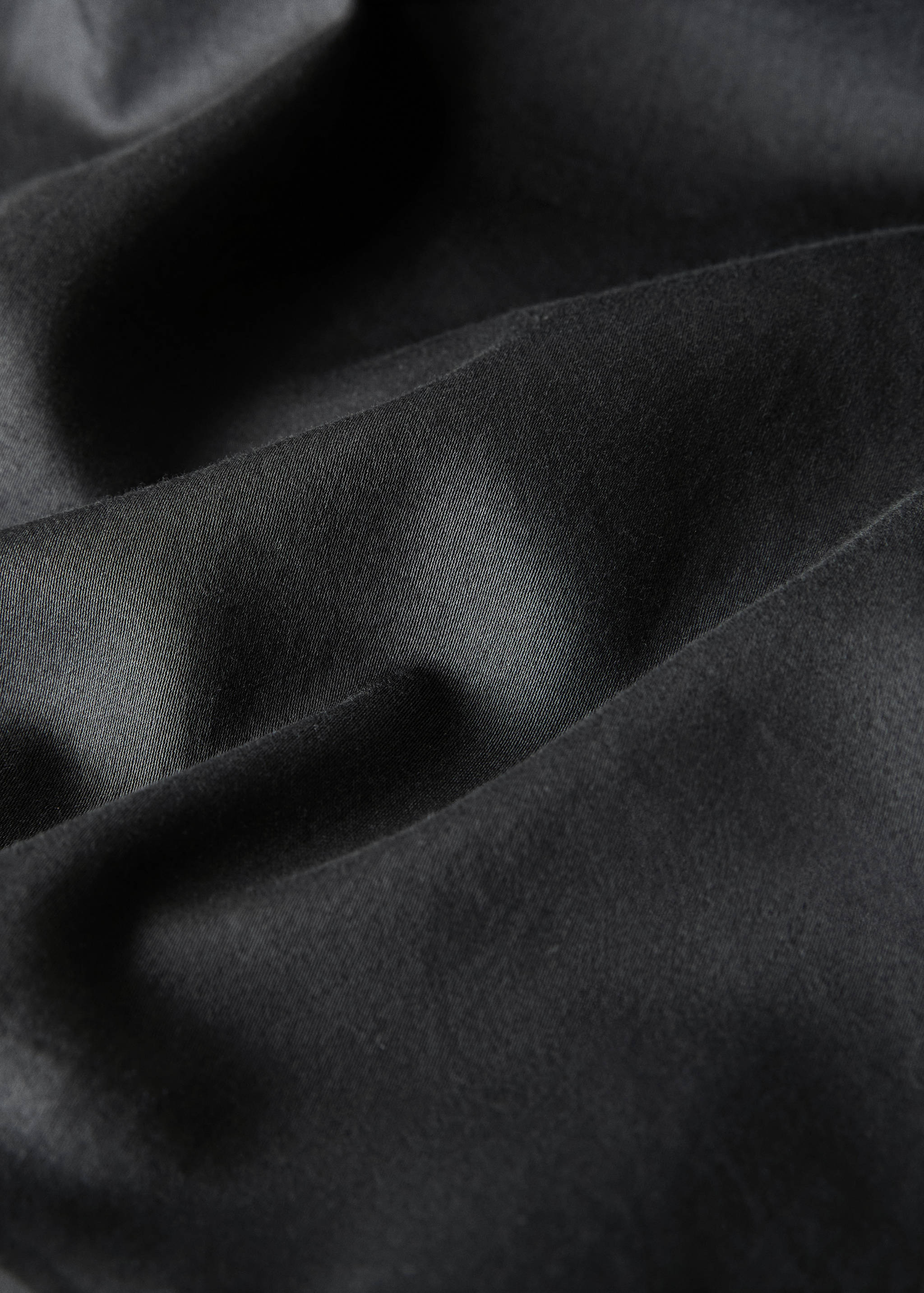 Washed satin cotton duvet cover with double stitching Single bed - Details of the article 3