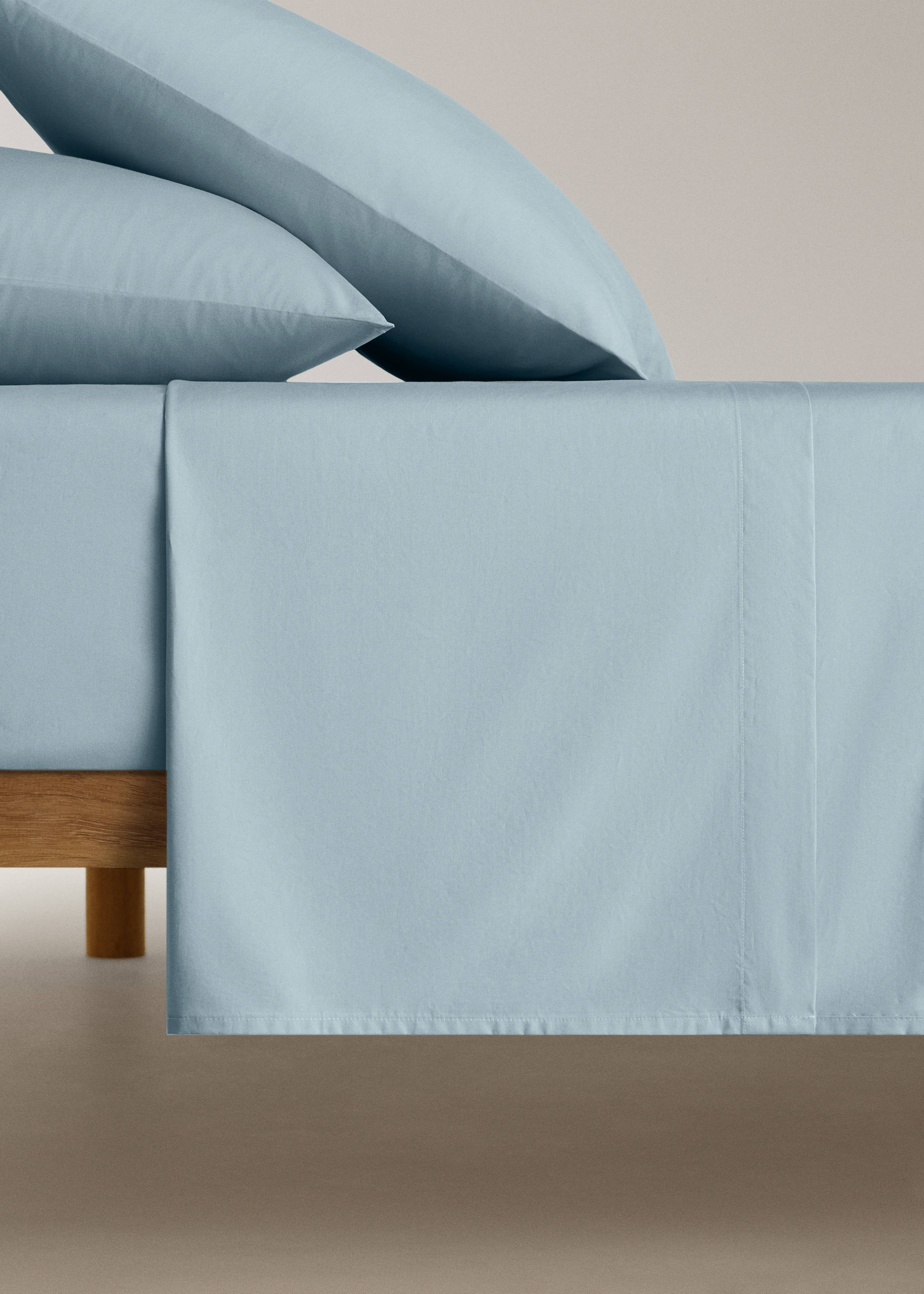 Prostěradlo pod přikrývku z bavlněného perkálu, na postel 135/140 cm - Zboží bez modelu