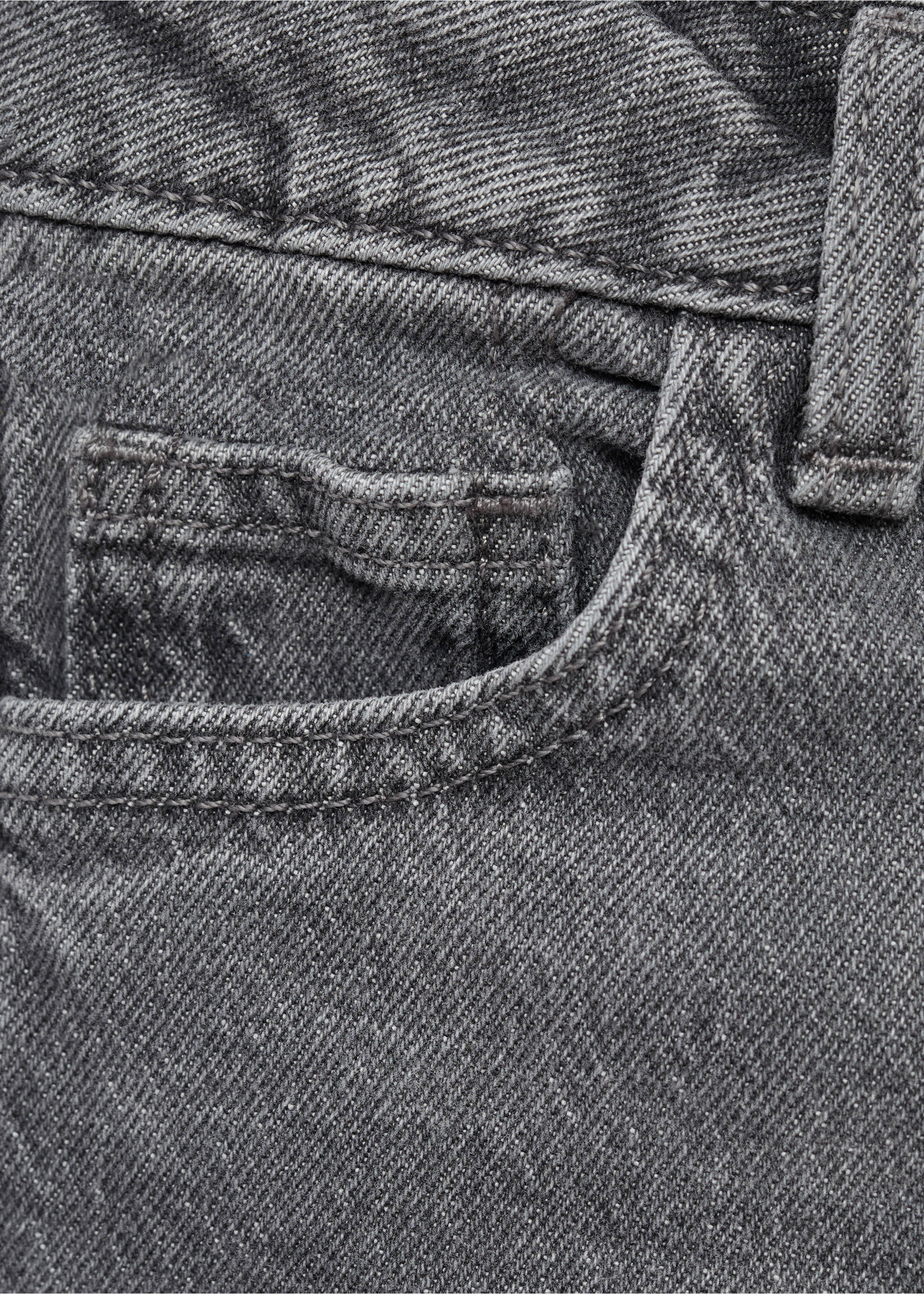 Regular-fit jeans - Details of the article 0, Denim Grey. Ref: 17032030-00.