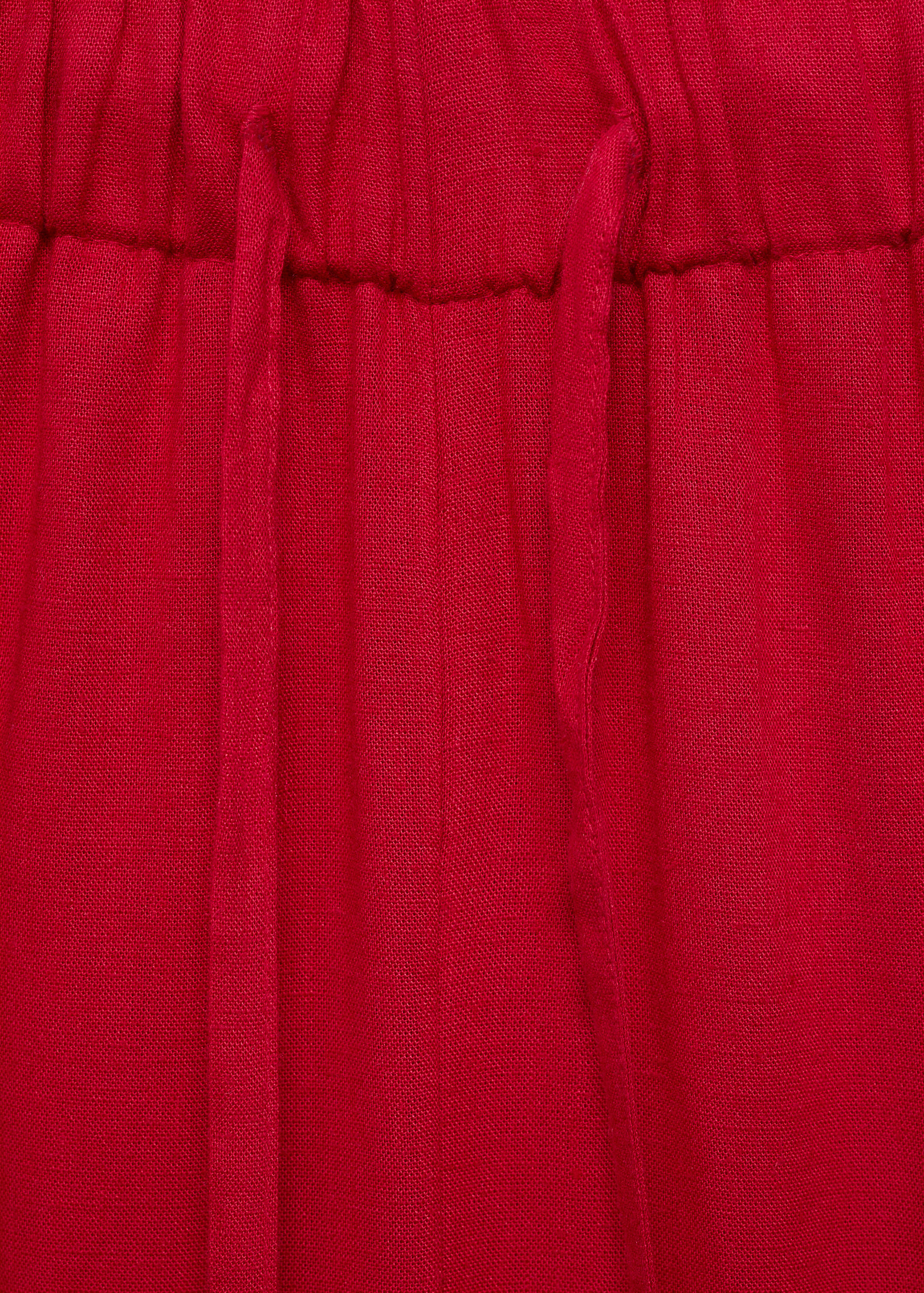 Linen trousers with elastic waistband - Details of the article 0