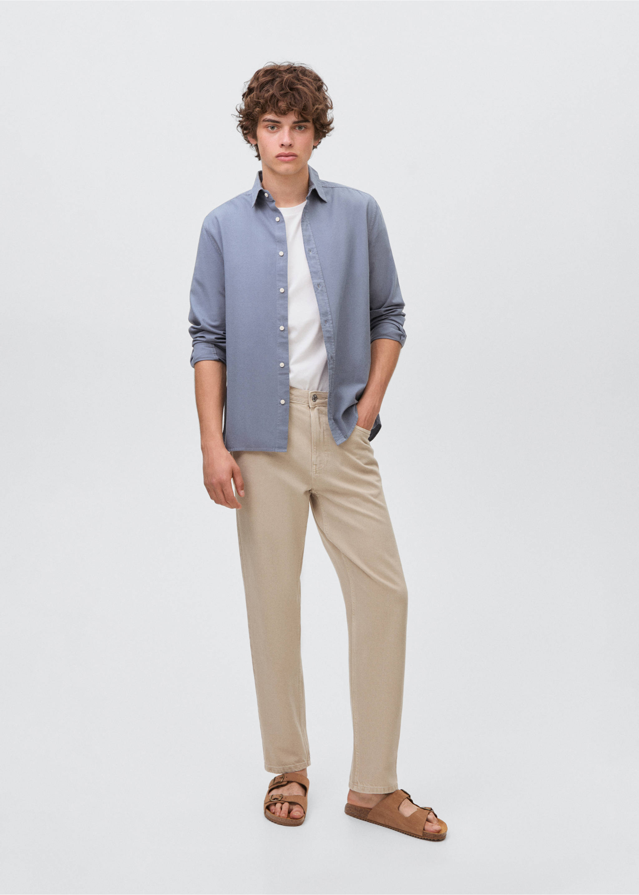 Regular-fit jeans - General plane, Beige. Ref: 17032535-00.