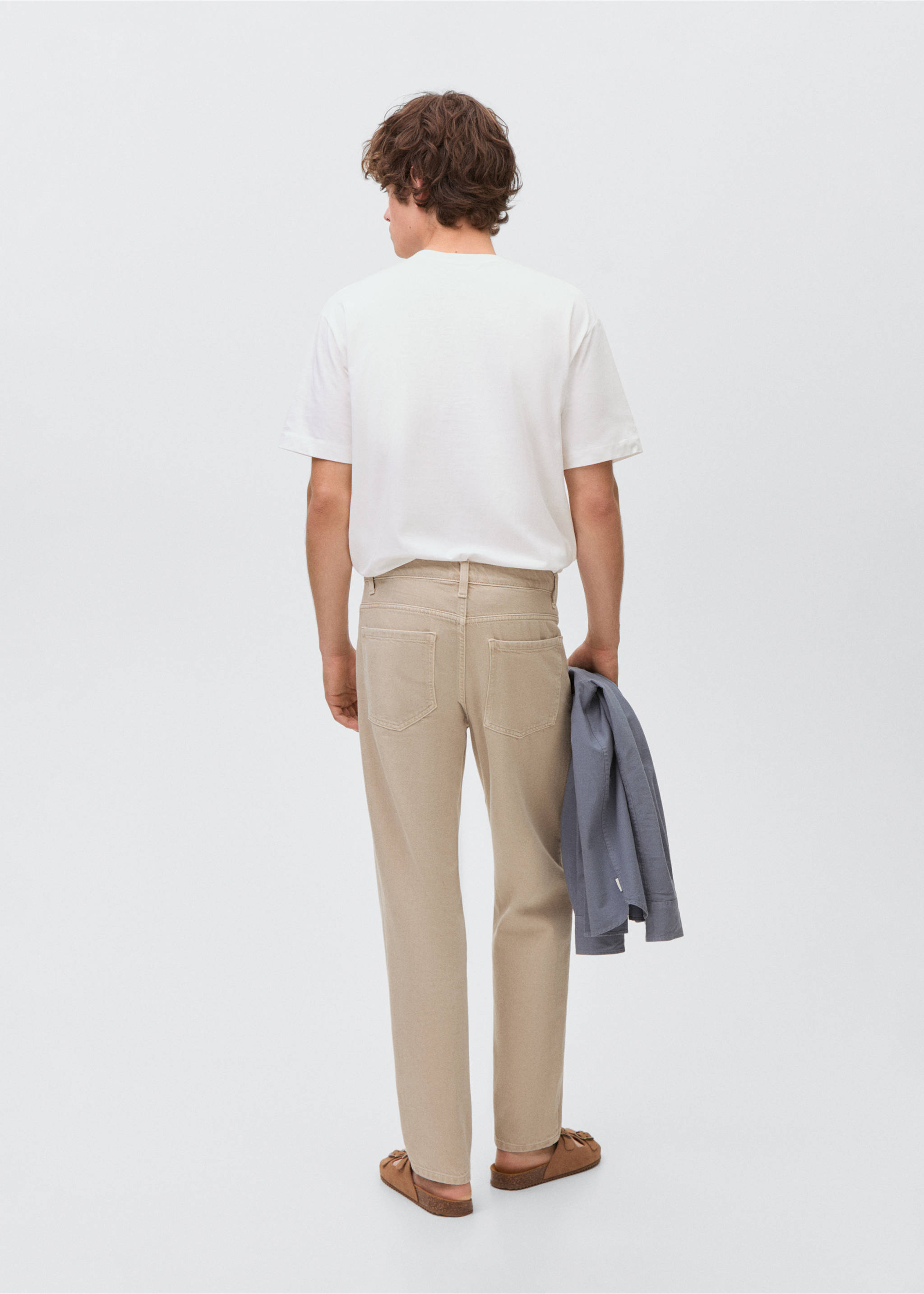 Regular-fit jeans - Reverse of the article, Beige. Ref: 17032535-00.