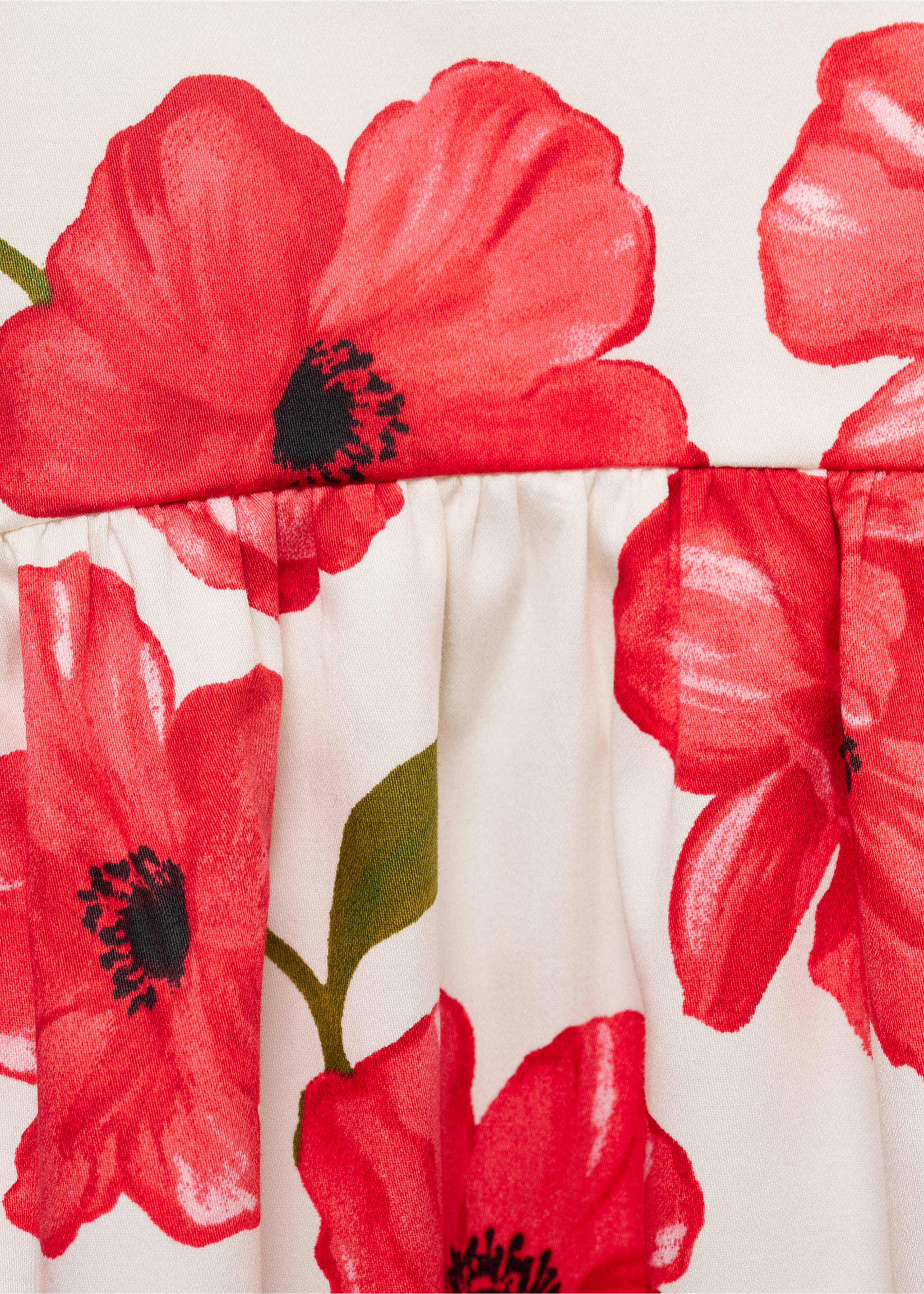 Flared cotton dress - Details of the article 8, Off White. Ref: 17032538-00.