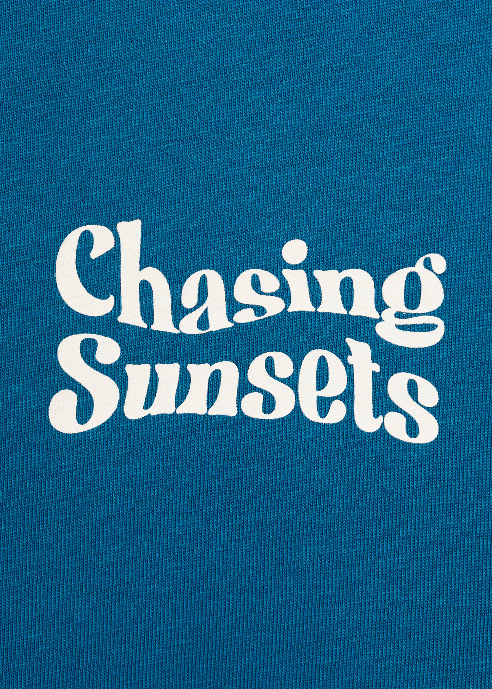 Printed cotton-blend t-shirt - Details of the article 8, Petrol Blue. Ref: 17032898-00.