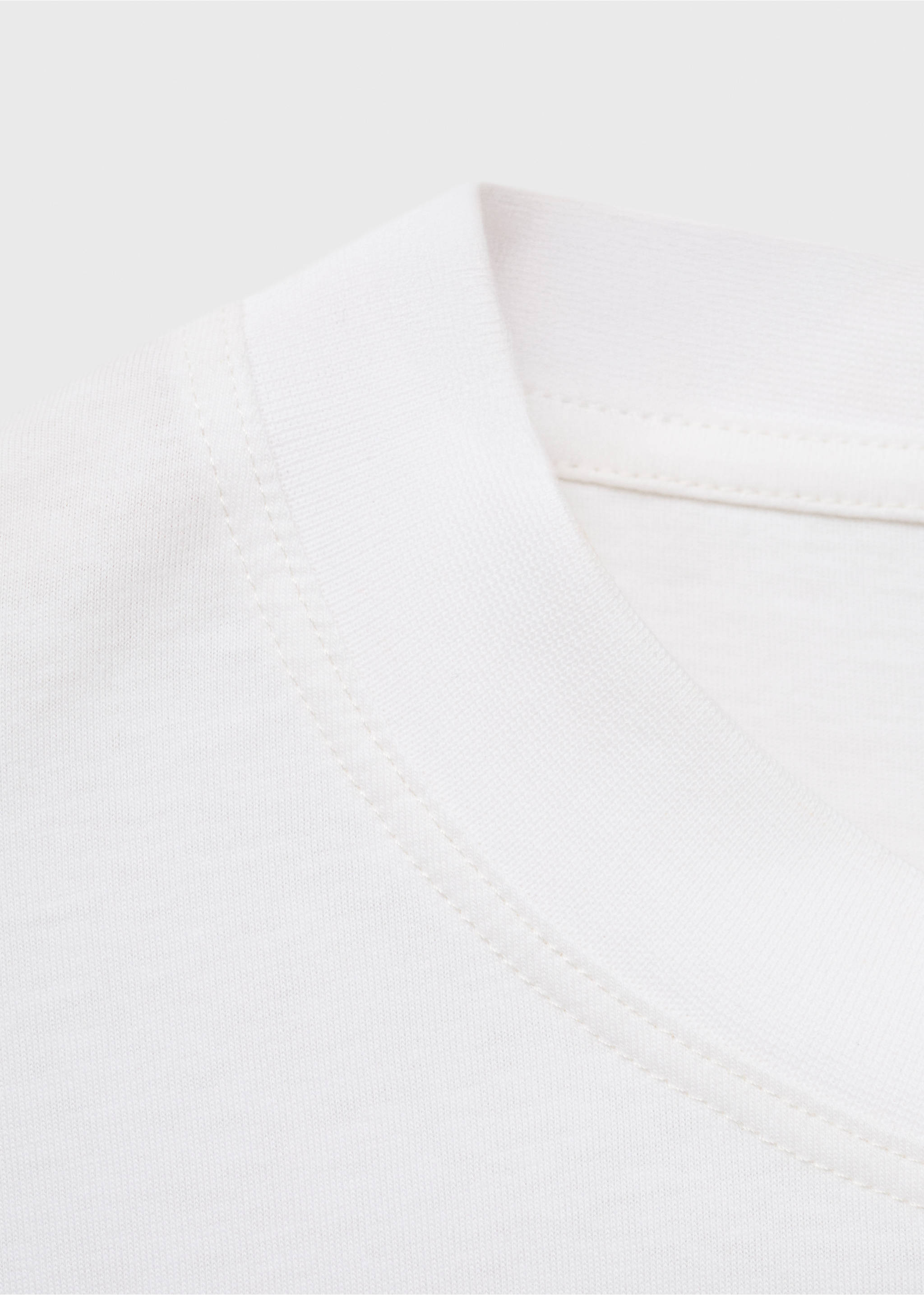 T-shirt 100% cotton boxy fit pocket - Details of the article 0, Off White. Ref: 17032900-00.