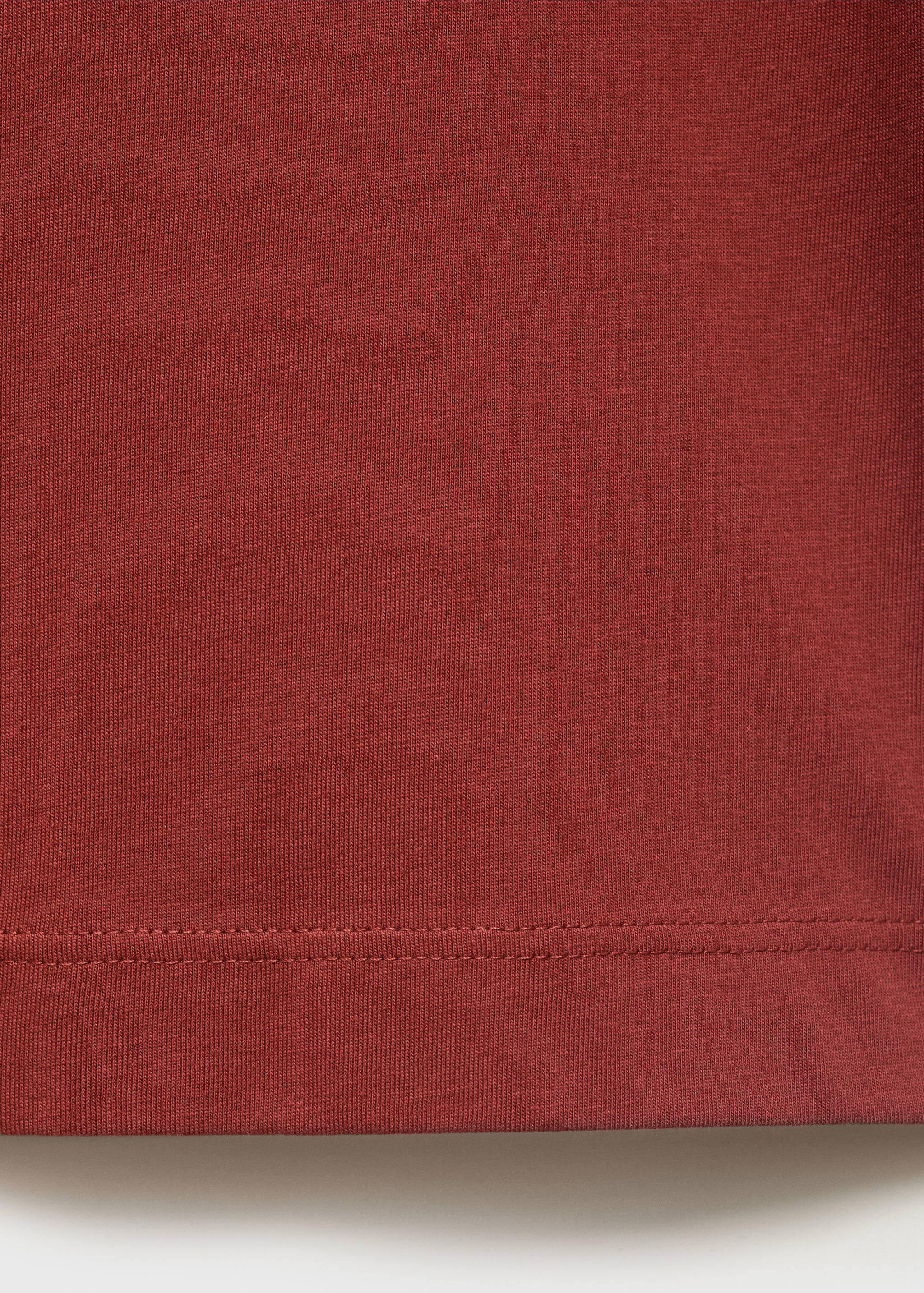 T-shirt 100% cotton boxy fit pocket - Details of the article 0, Cherry. Ref: 17032900-00.
