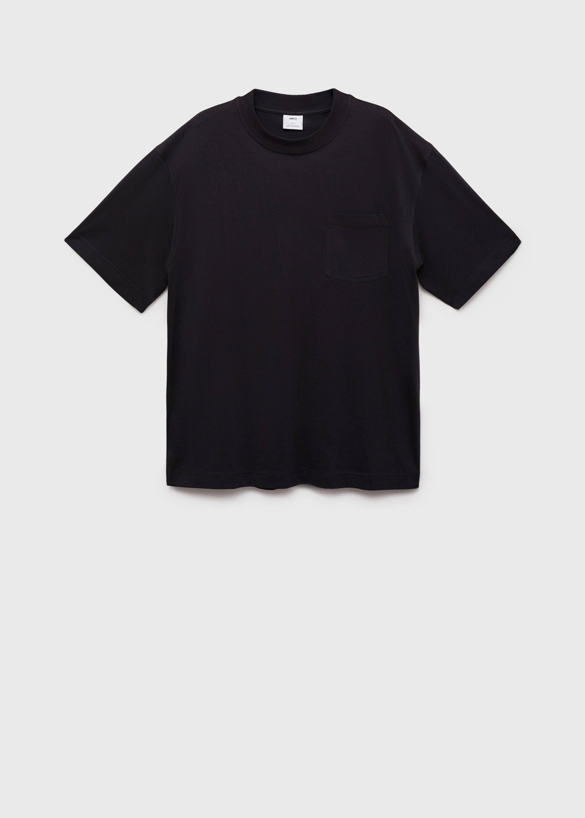 T-shirt 100% cotton boxy fit pocket - Article without model
