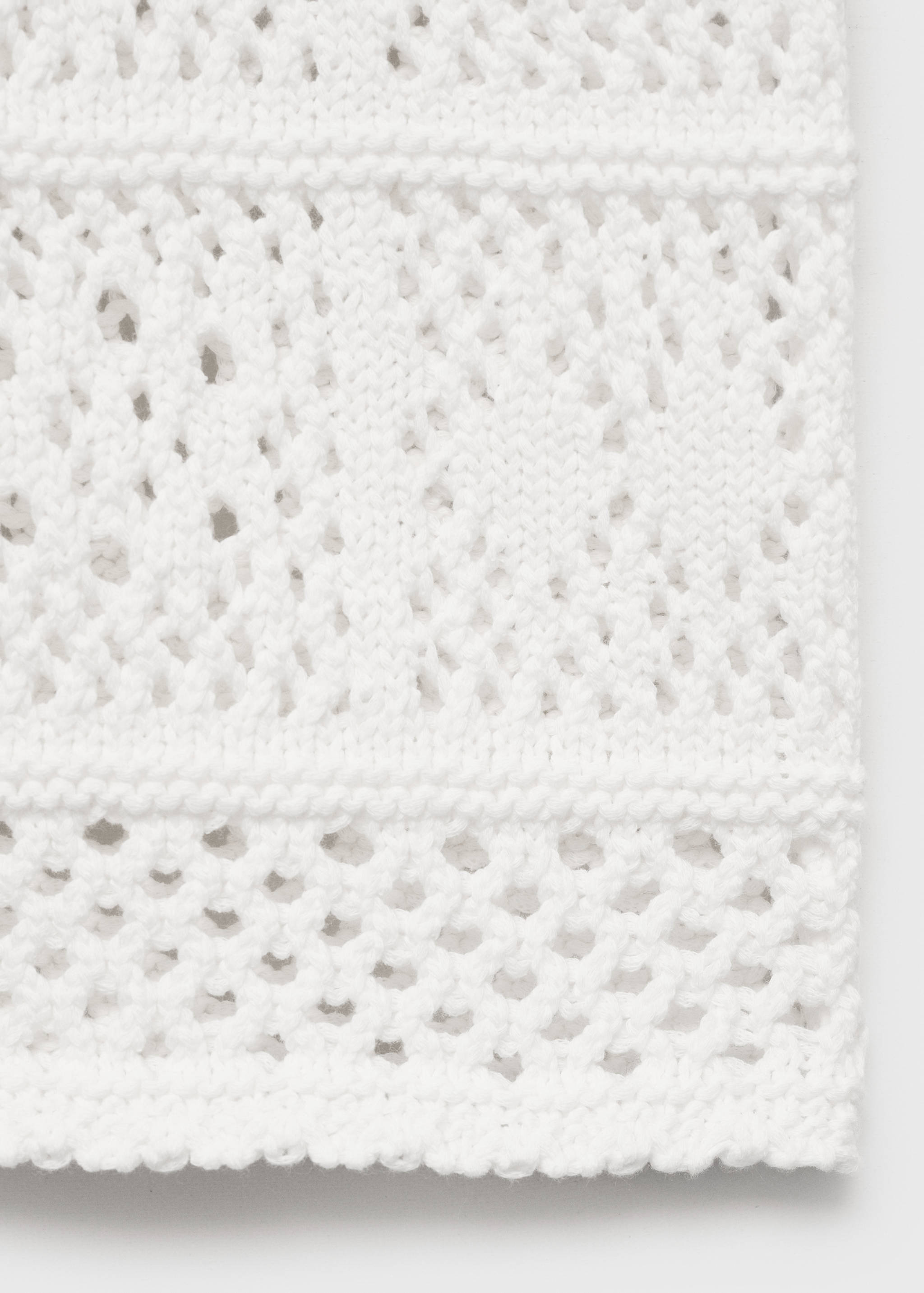 Short-sleeved crochet cardigan - Details of the article 0