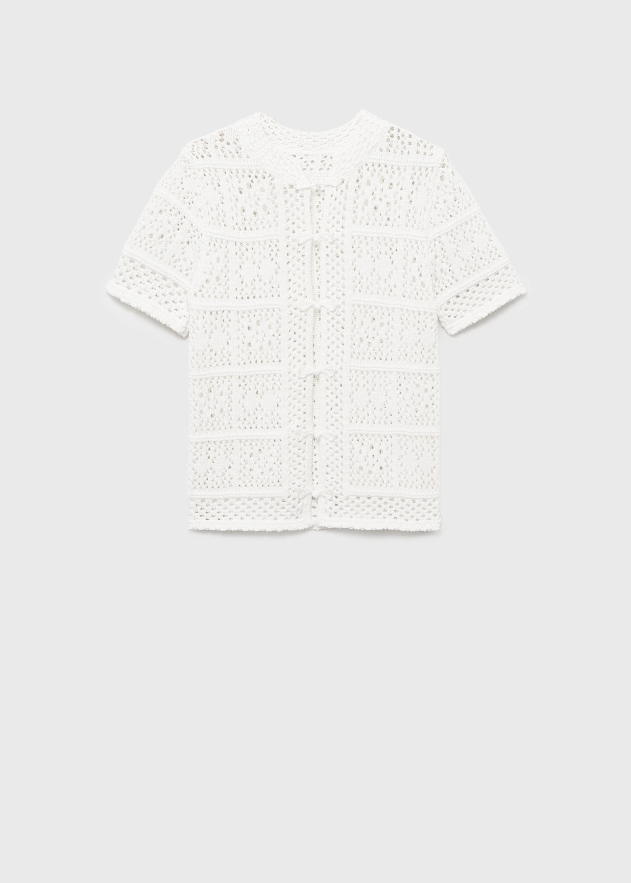 Kurzärmliger Häkel-Cardigan - Artikel ohne Model