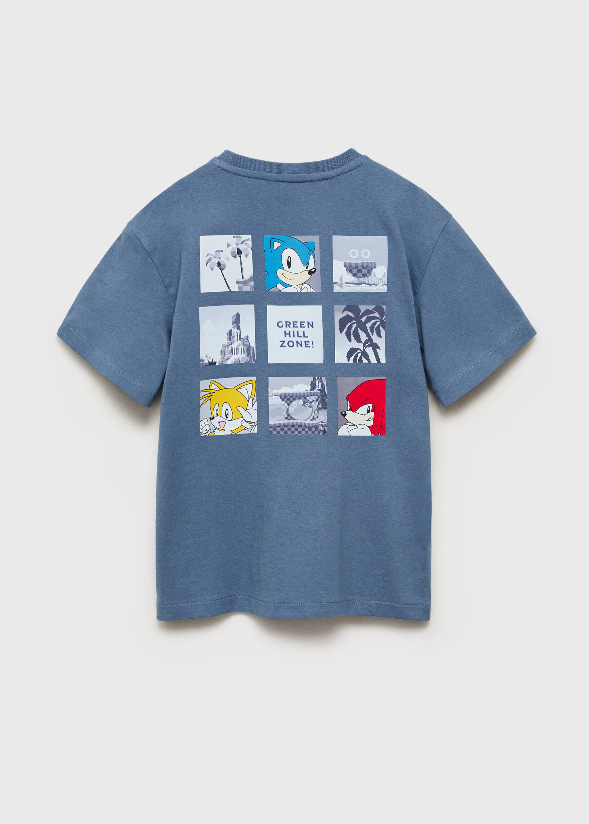 Embossed Sonic t-shirt - Reverse of the article, Indigo Blue. Ref: 17032911-00.