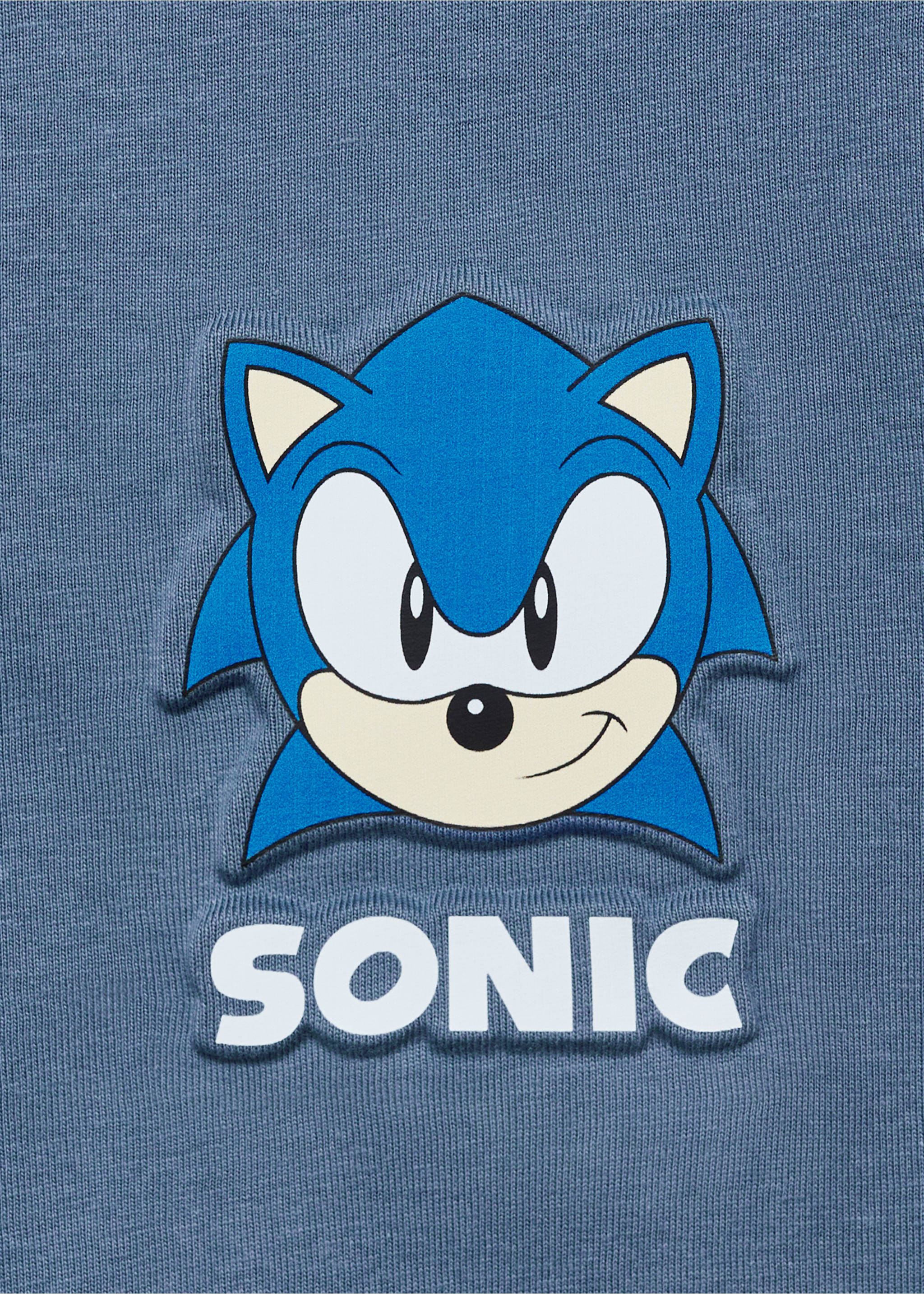 Embossed Sonic t-shirt - Details of the article 8, Indigo Blue. Ref: 17032911-00.