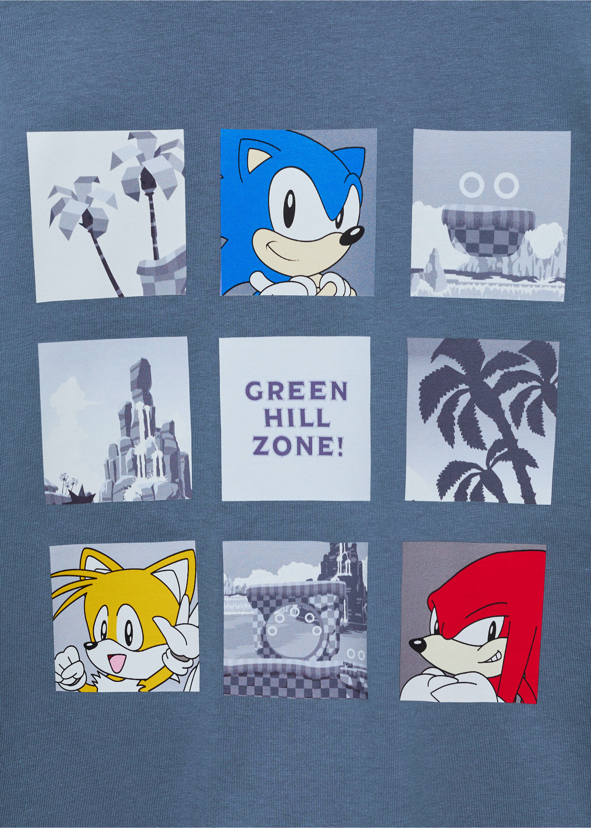 Embossed Sonic t-shirt - Details of the article 0, Indigo Blue. Ref: 17032911-00.