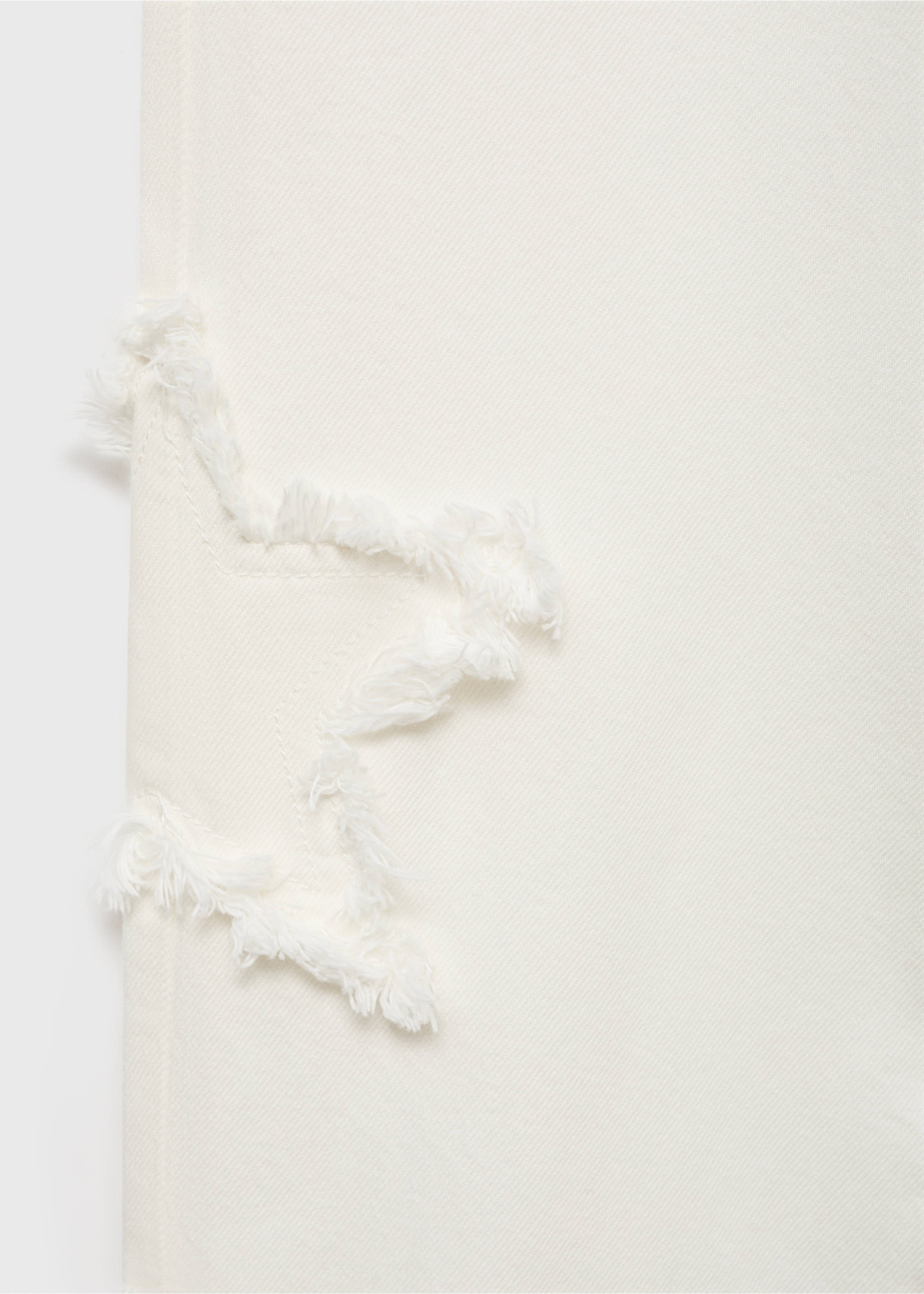 Straight-leg jeans with star embroidery - Details of the article 0, Off White. Ref: 17032913-00.