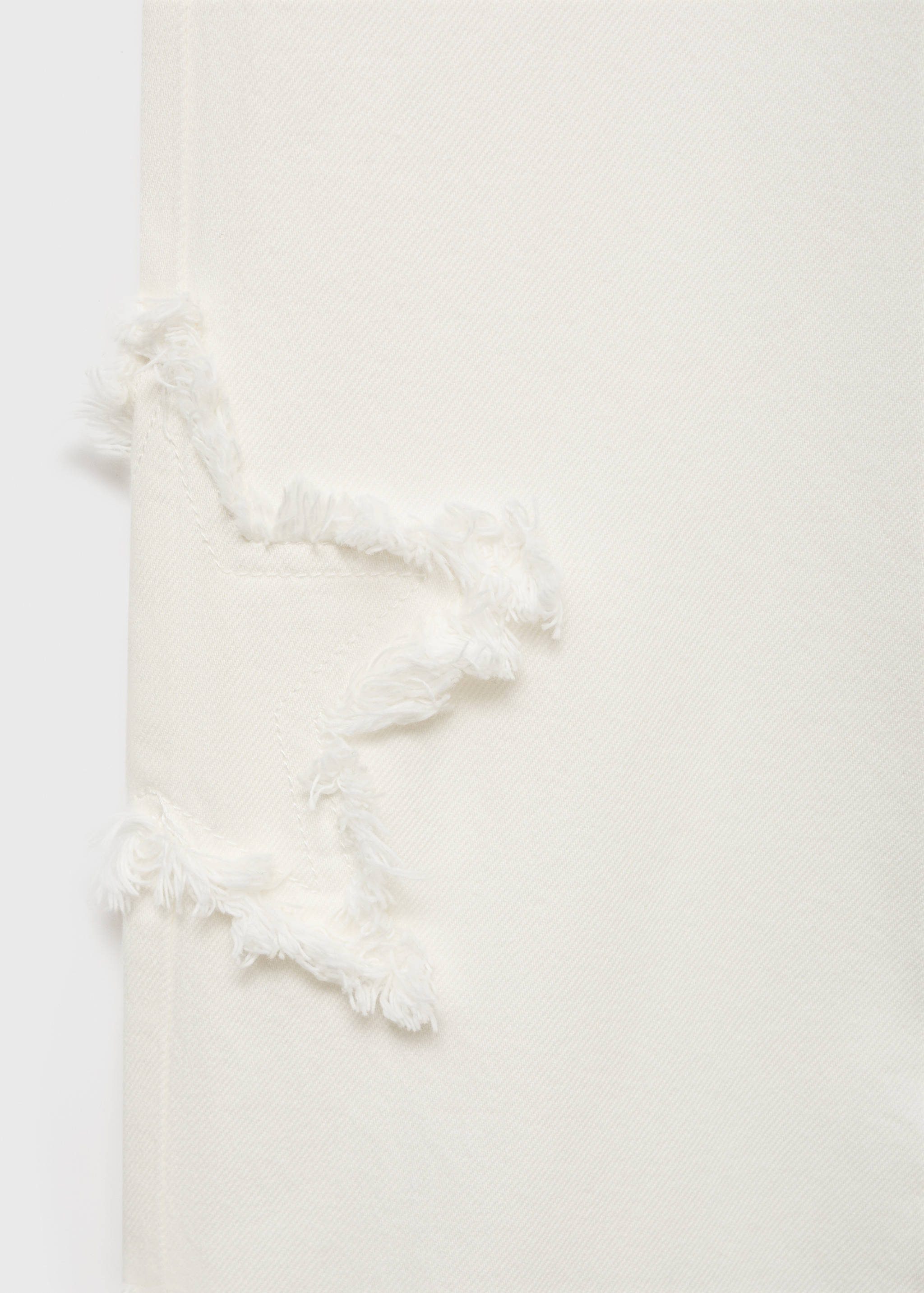 Straight-leg jeans with star embroidery - Details of the article 0