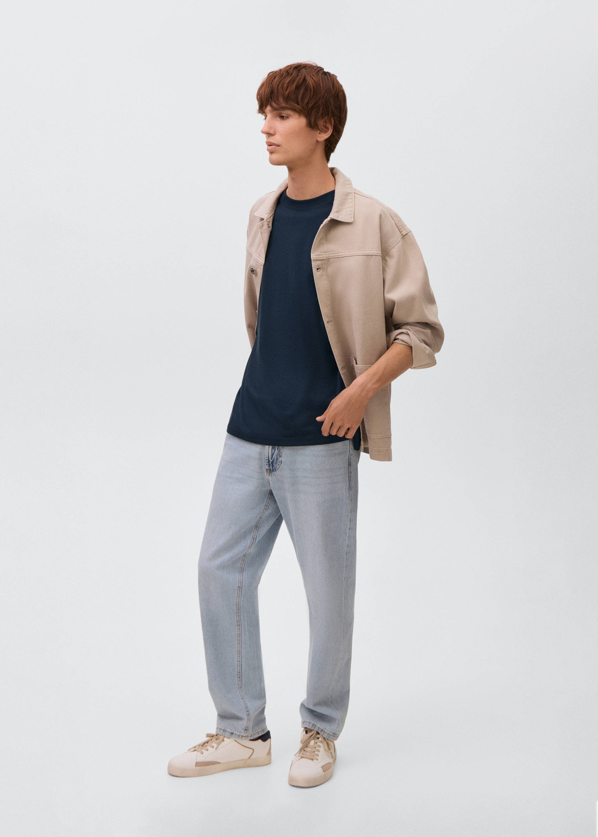 Embroidered cotton T-shirt - General plane