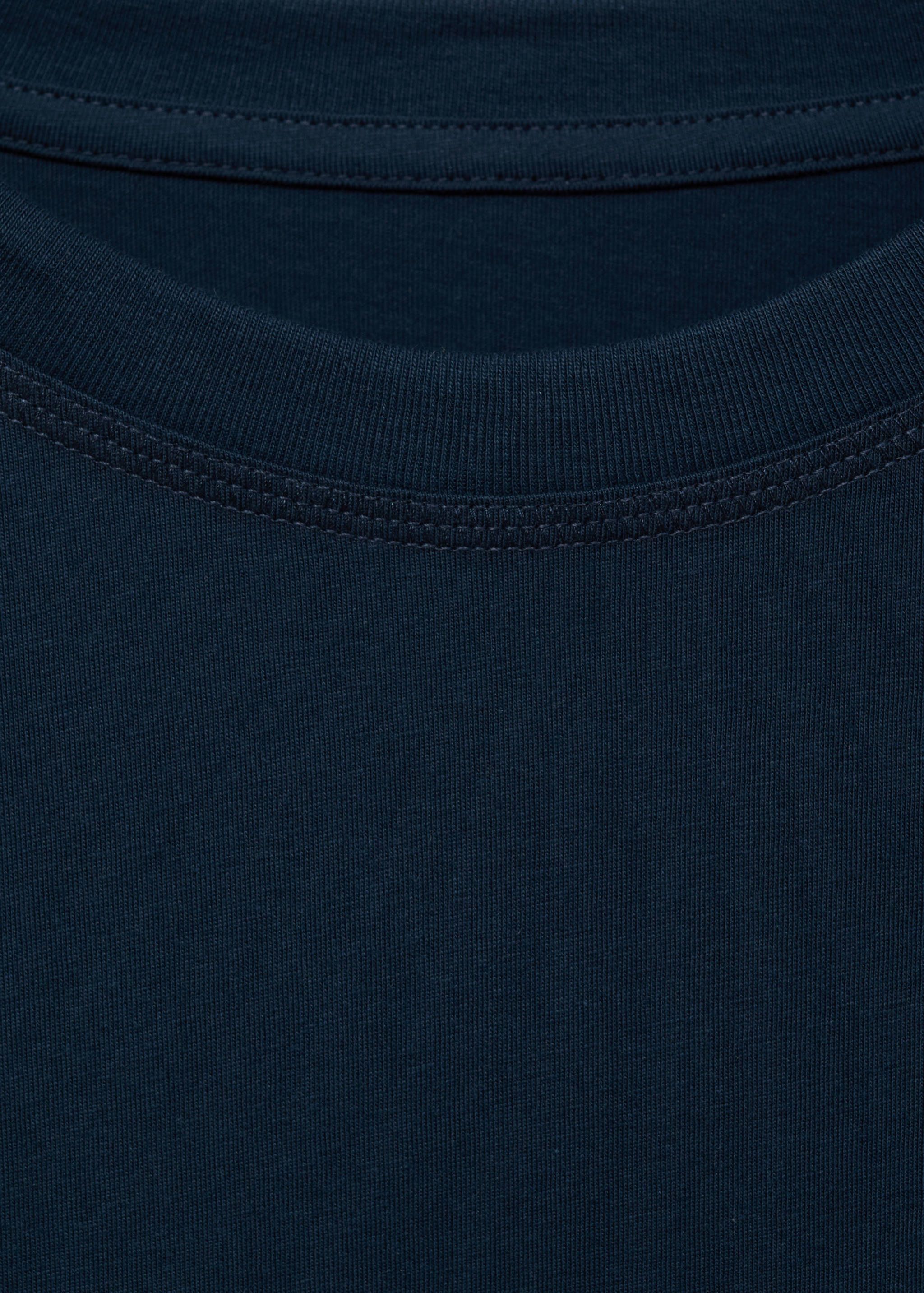 Embroidered cotton T-shirt - Details of the article 8