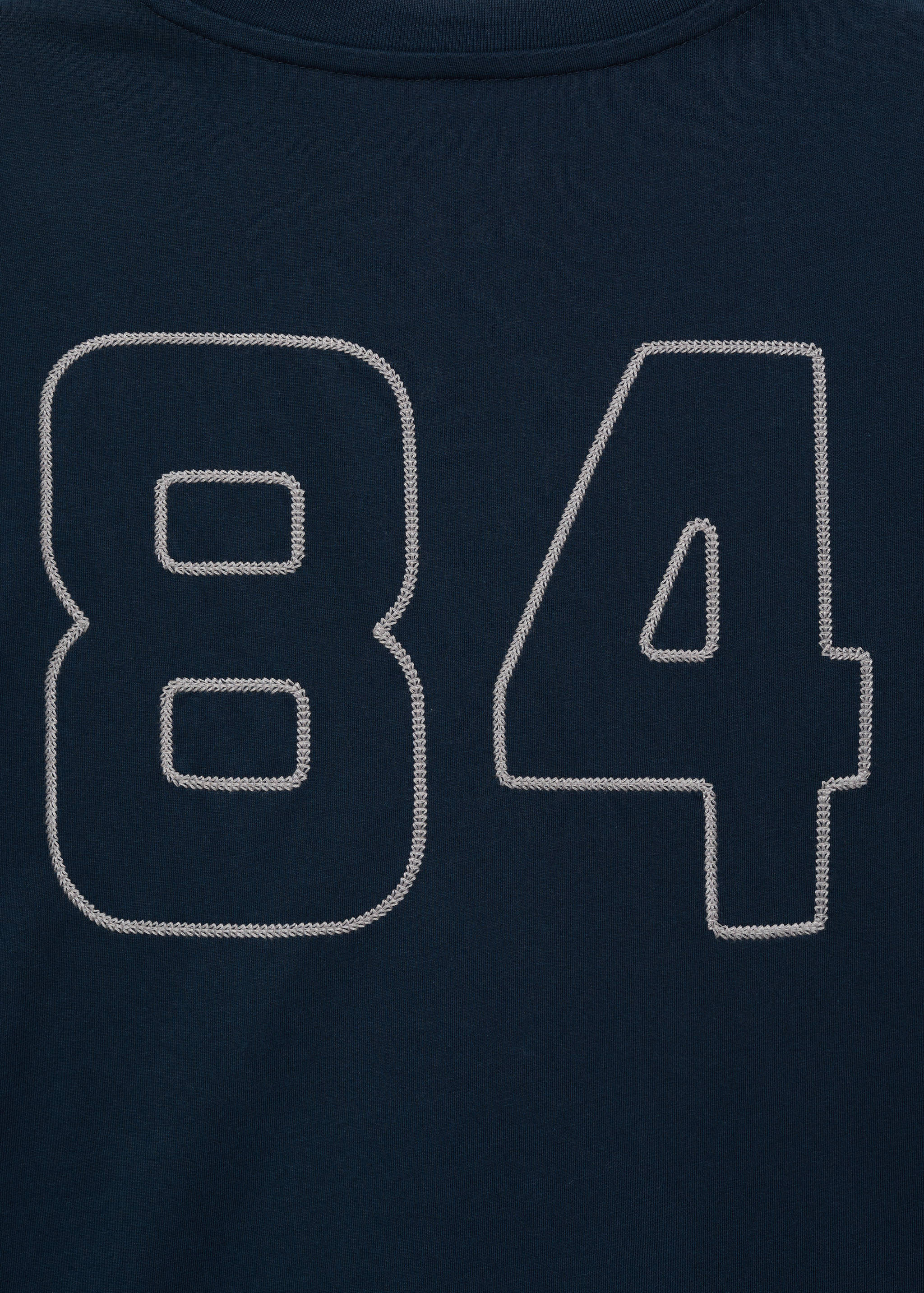 Embroidered cotton T-shirt - Details of the article 0