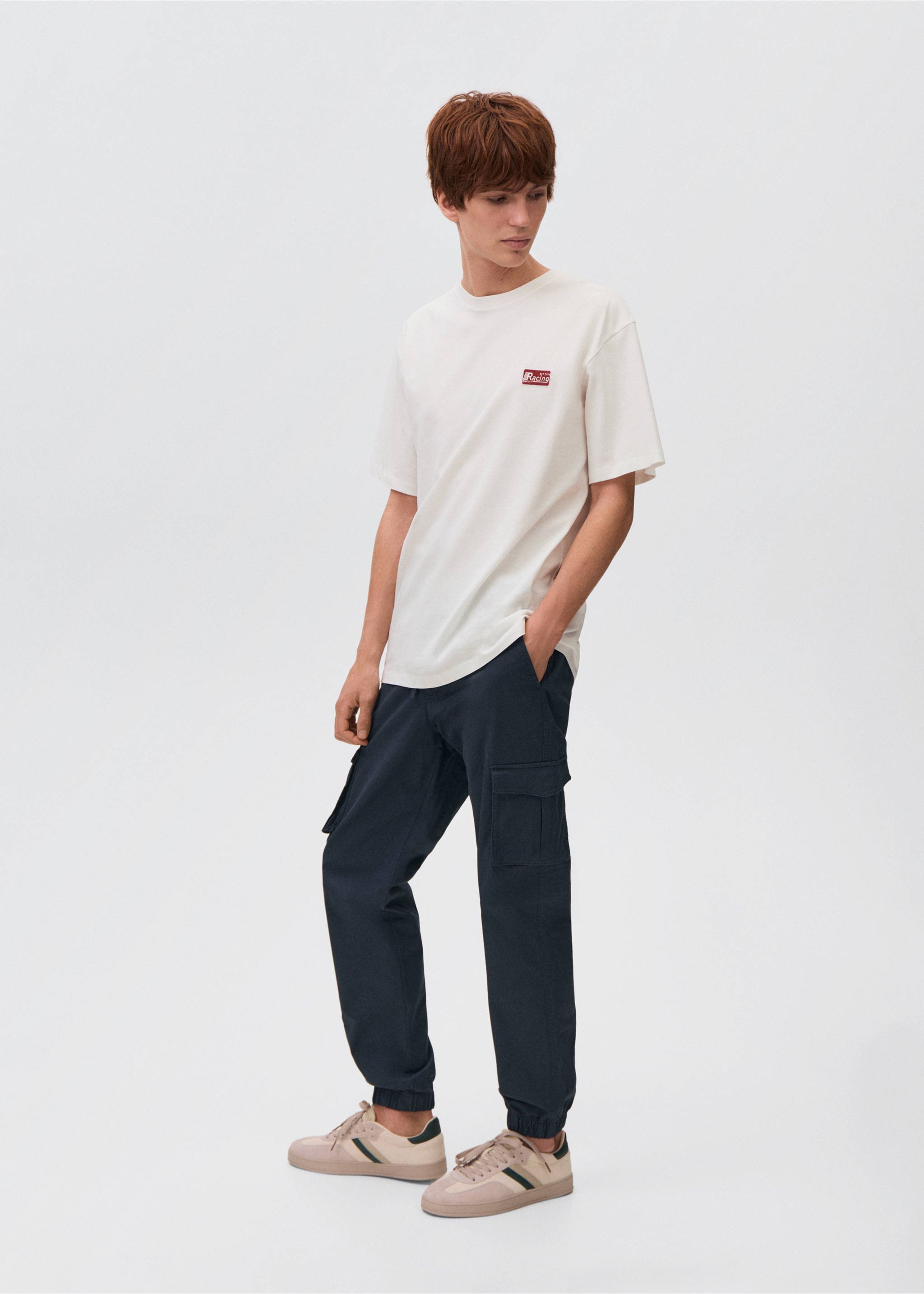 Printed cotton-blend T-shirt - General plane, Off White. Ref: 17032916-00.