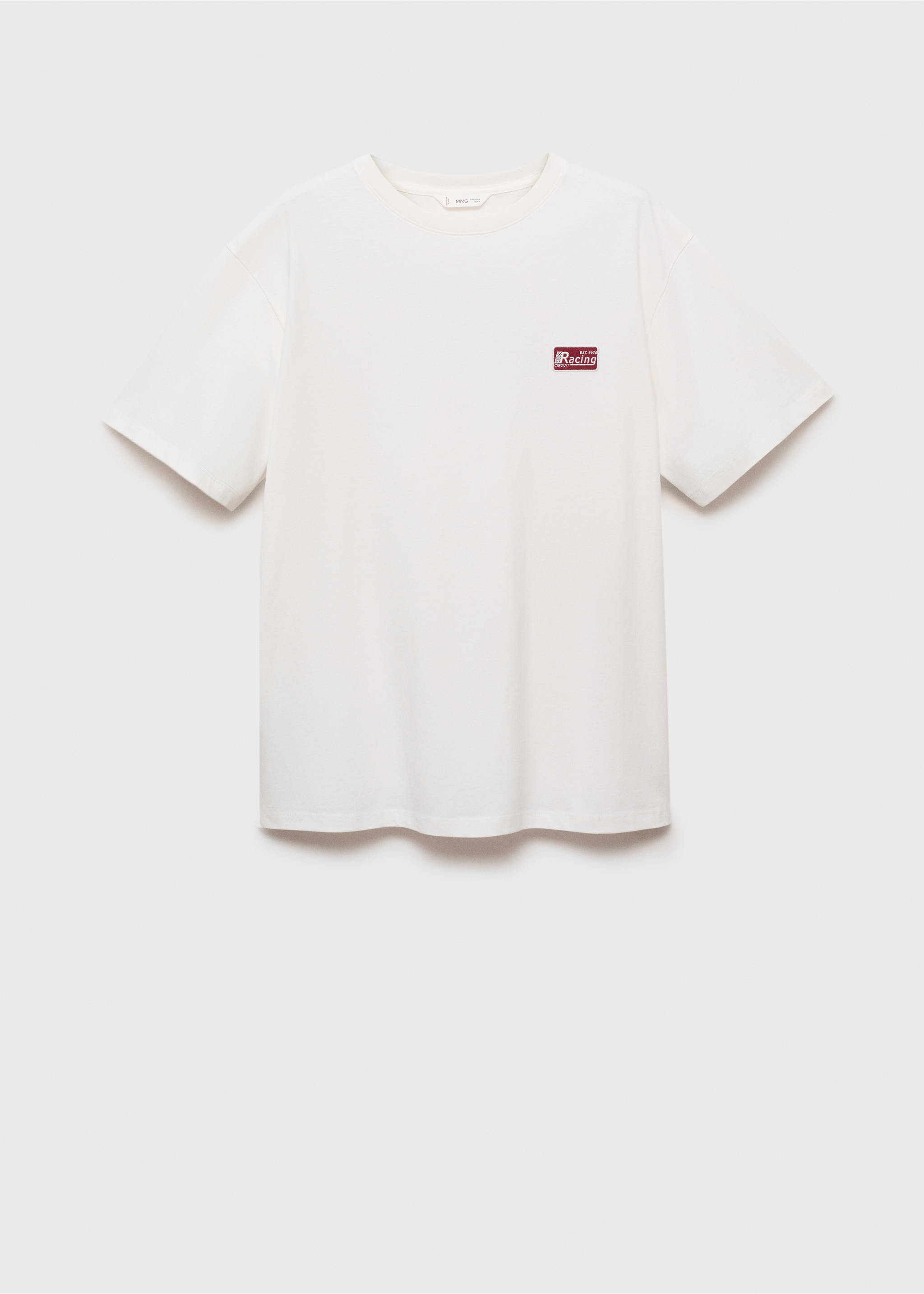 Printed cotton-blend T-shirt - Article without model, Off White. Ref: 17032916-00.