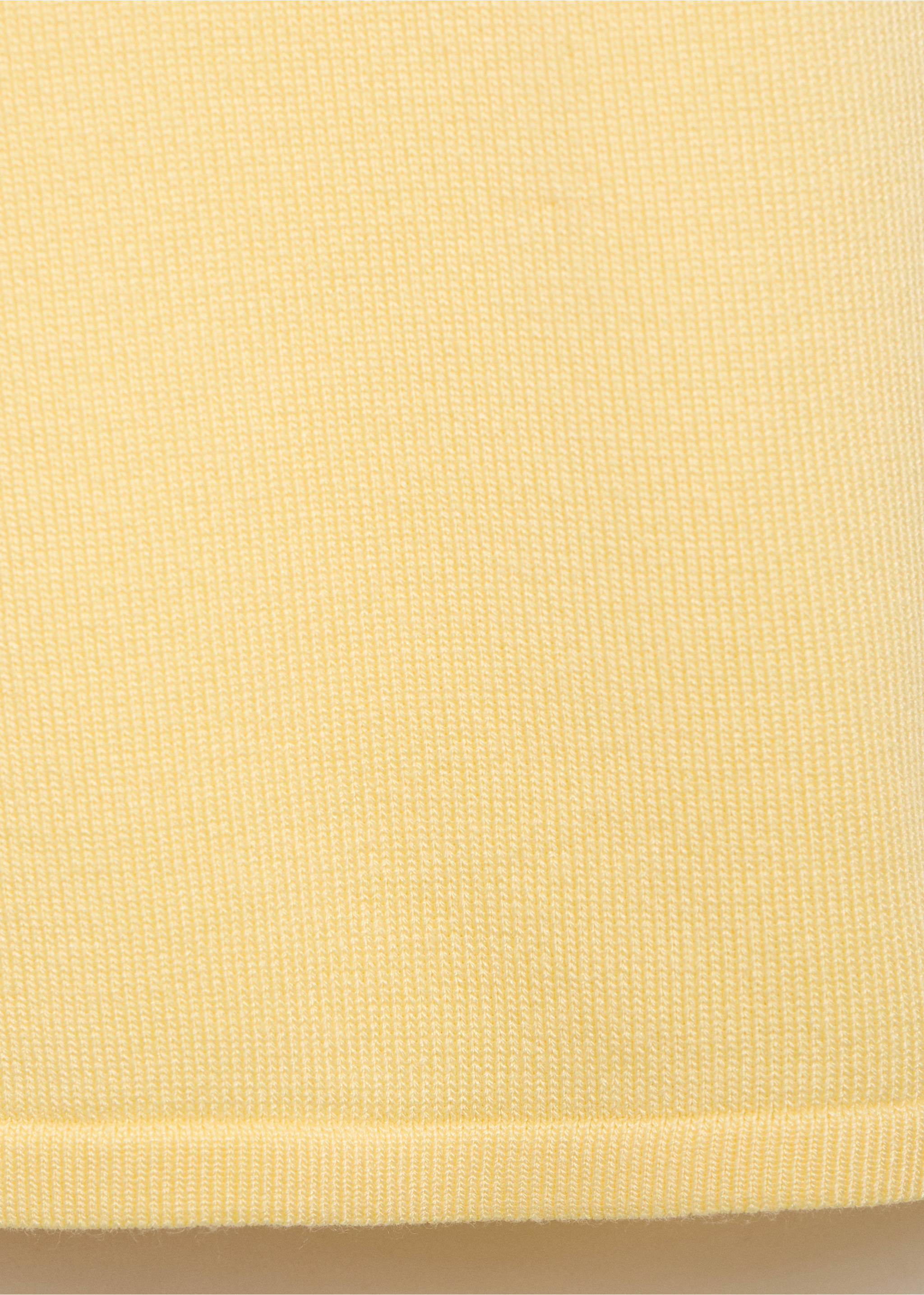 Pulover din tricot subțire cu mânecă scurtă - Detaliu al articolului 0, Galben pastelat. Ref: 17032929-00.