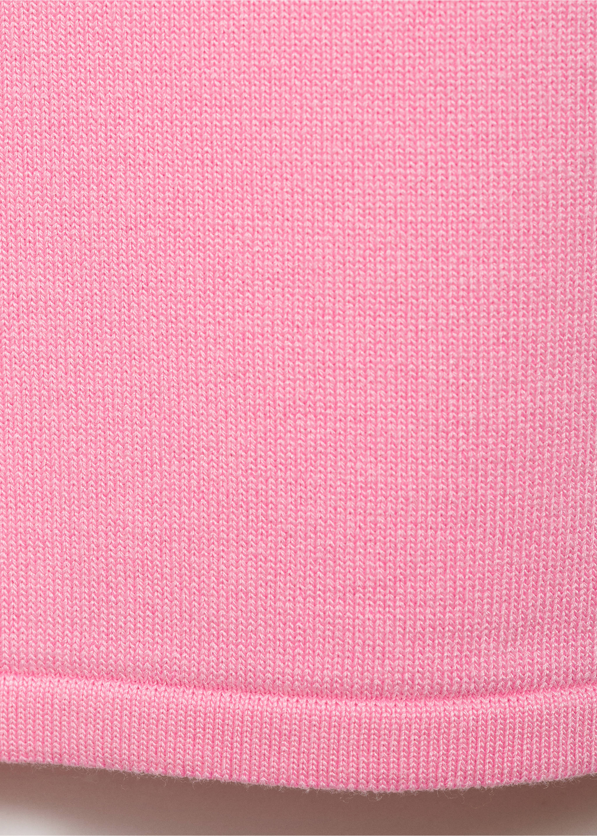 Short-sleeved fine-knit sweater - Details of the article 0, Pastel Pink. Ref: 17032929-00.