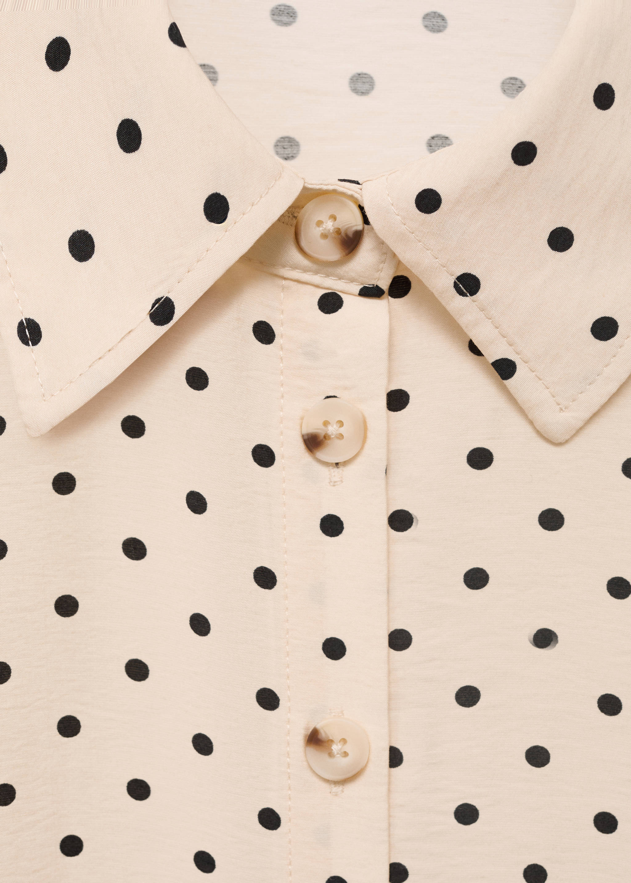 Polka dot shirt dress - Details of the article 8