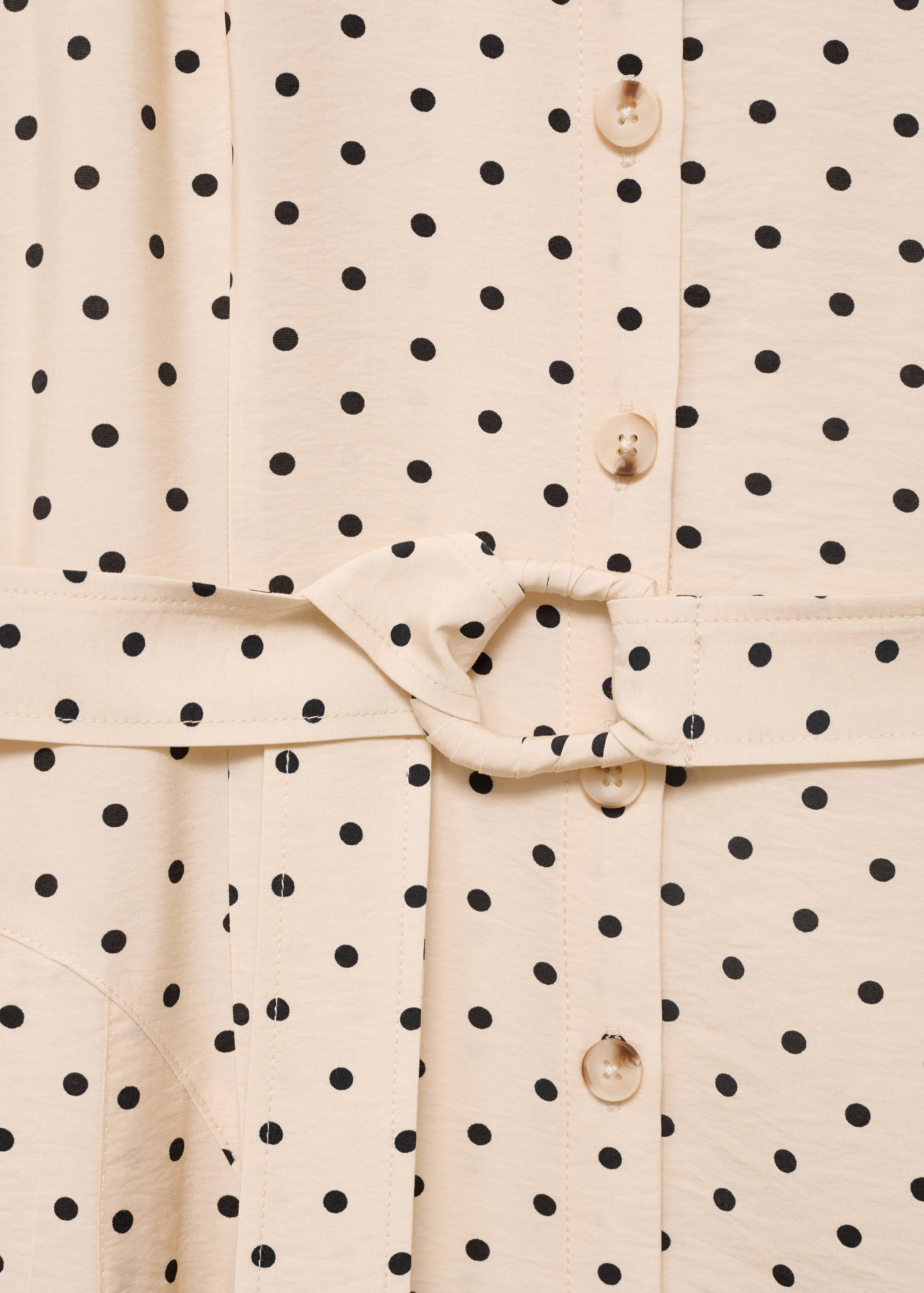 Polka dot shirt dress - Details of the article 0