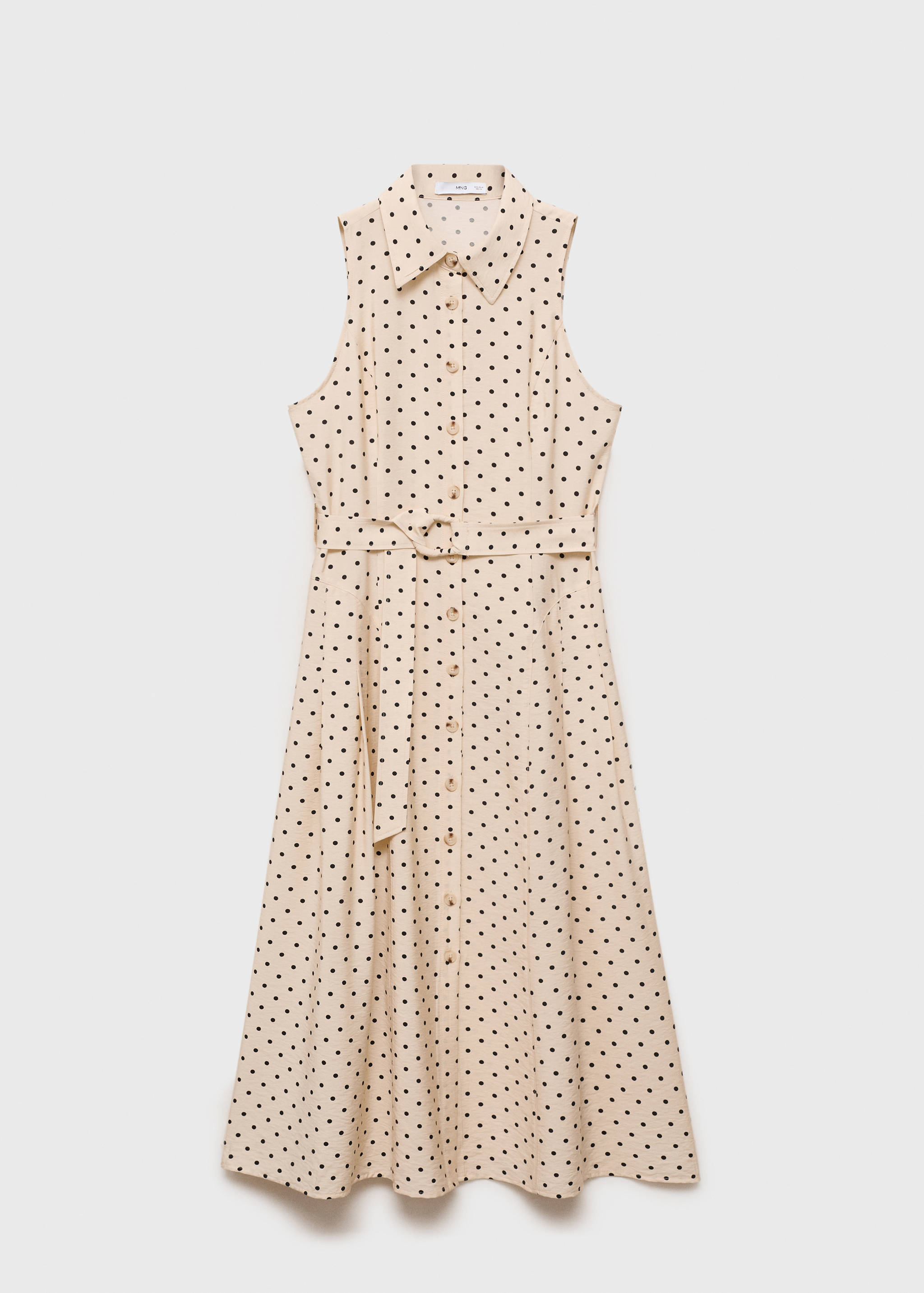 Robe chemisier à pois - Article sans modèle