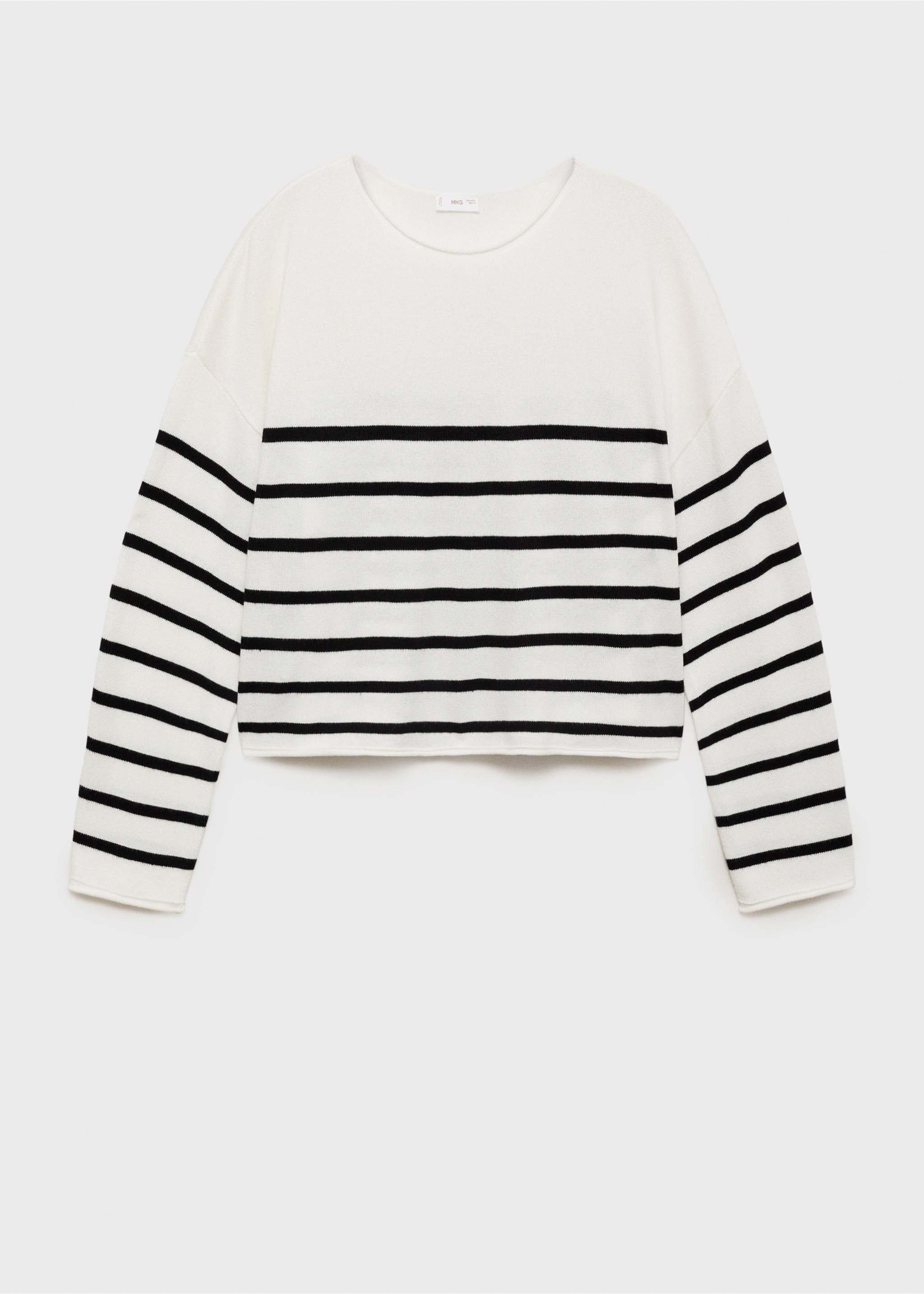 Pull-over en maille à rayures - Article sans modèle, Bleu marine. Ref: 17033276-00.