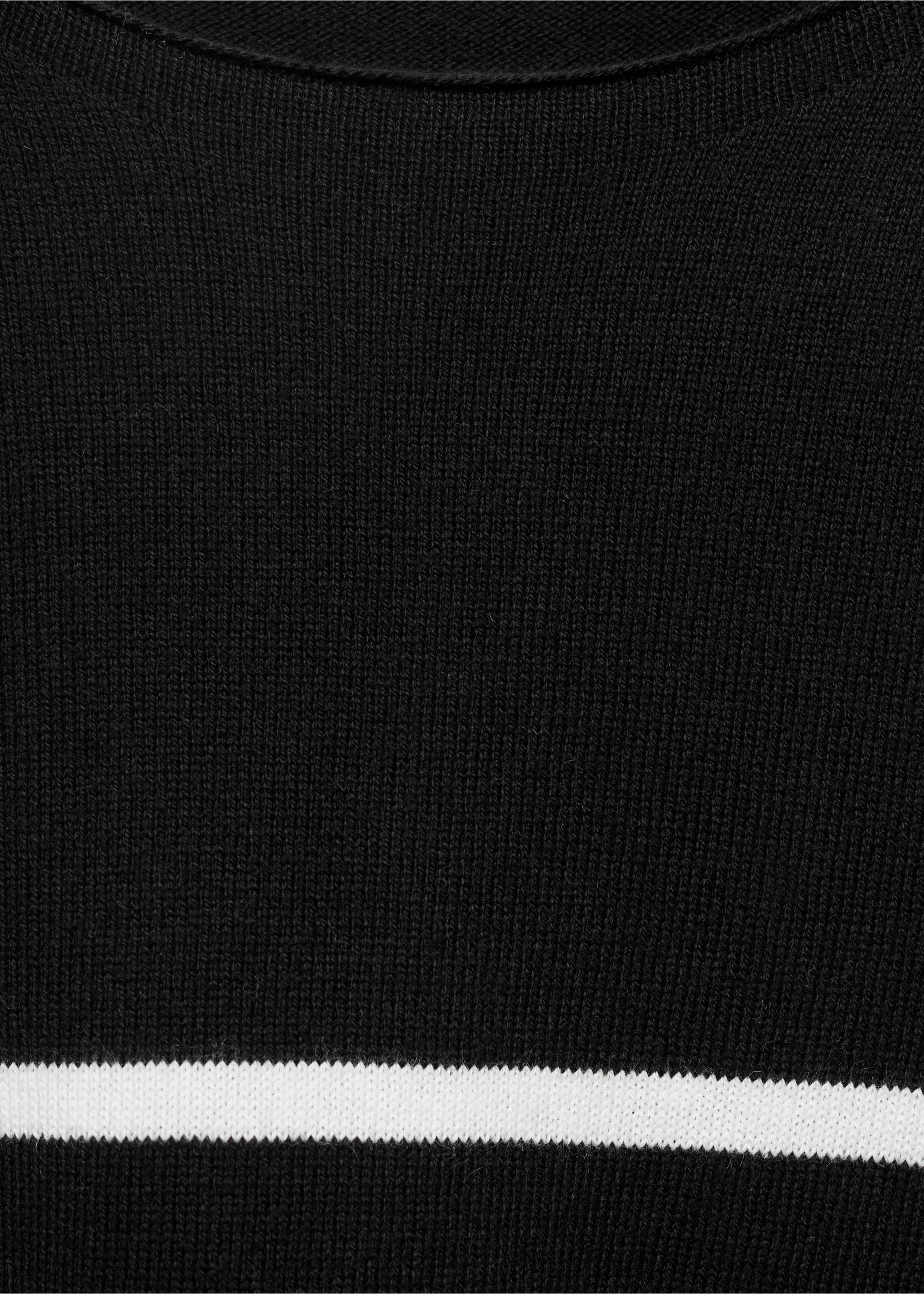 Pull-over en maille à rayures - Détail de l'article 8, Noir. Ref: 17033276-00.