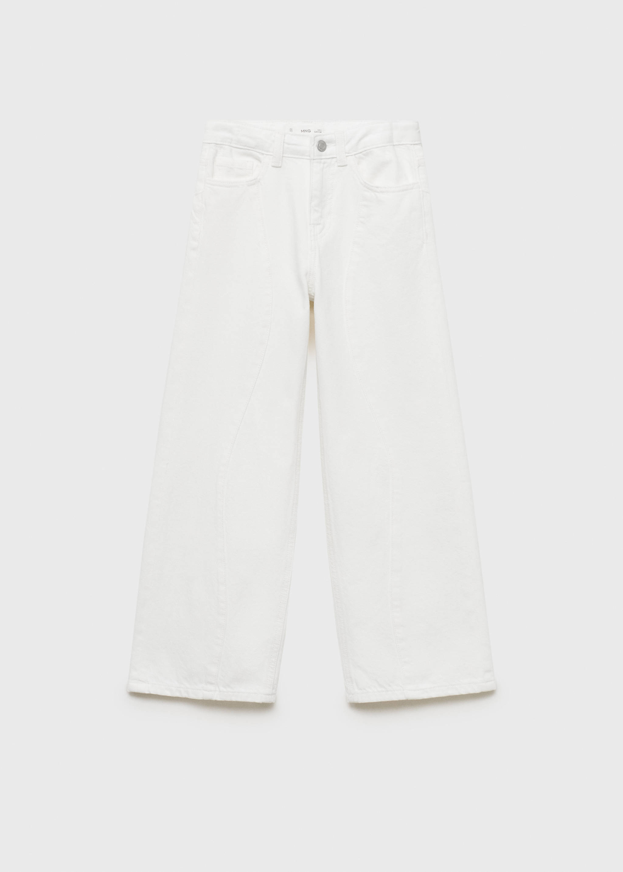 Wide-Leg-Jeans mit Nahtdetails - Artikel ohne Model