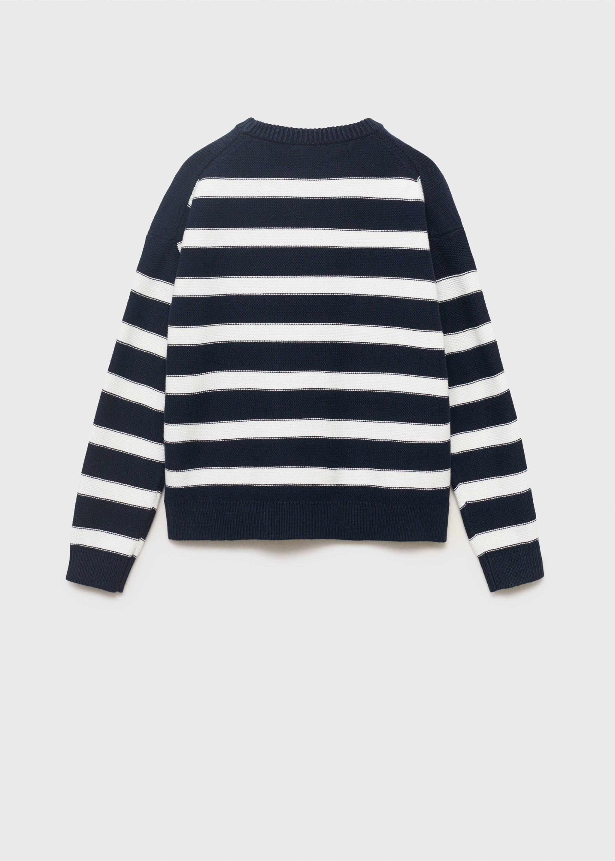 Knit striped sweater - Reverse of the article, Navy. Ref: 17033279-00.