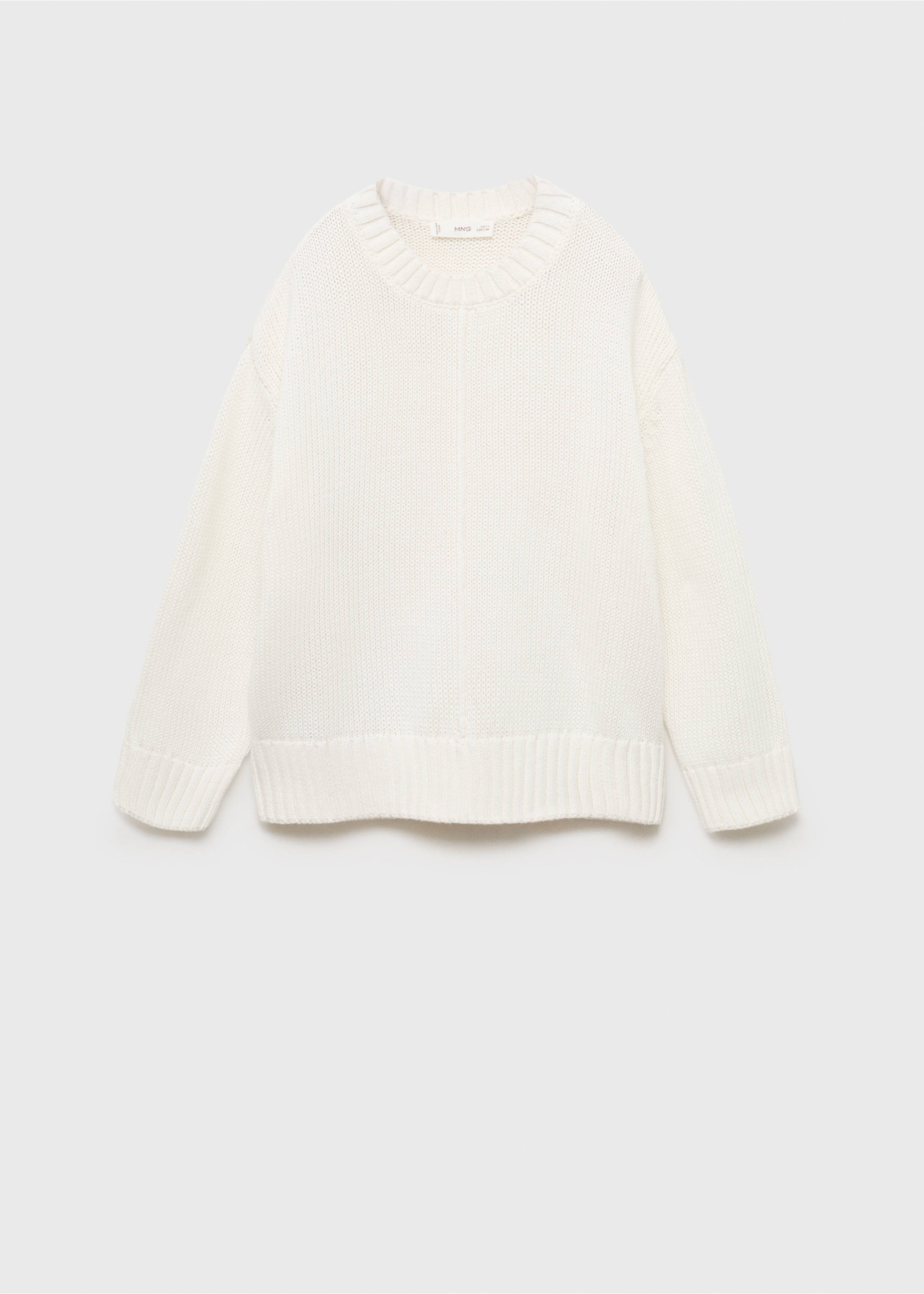 Long-sleeve knitted sweater - Article without model, Off White. Ref: 17033280-00.