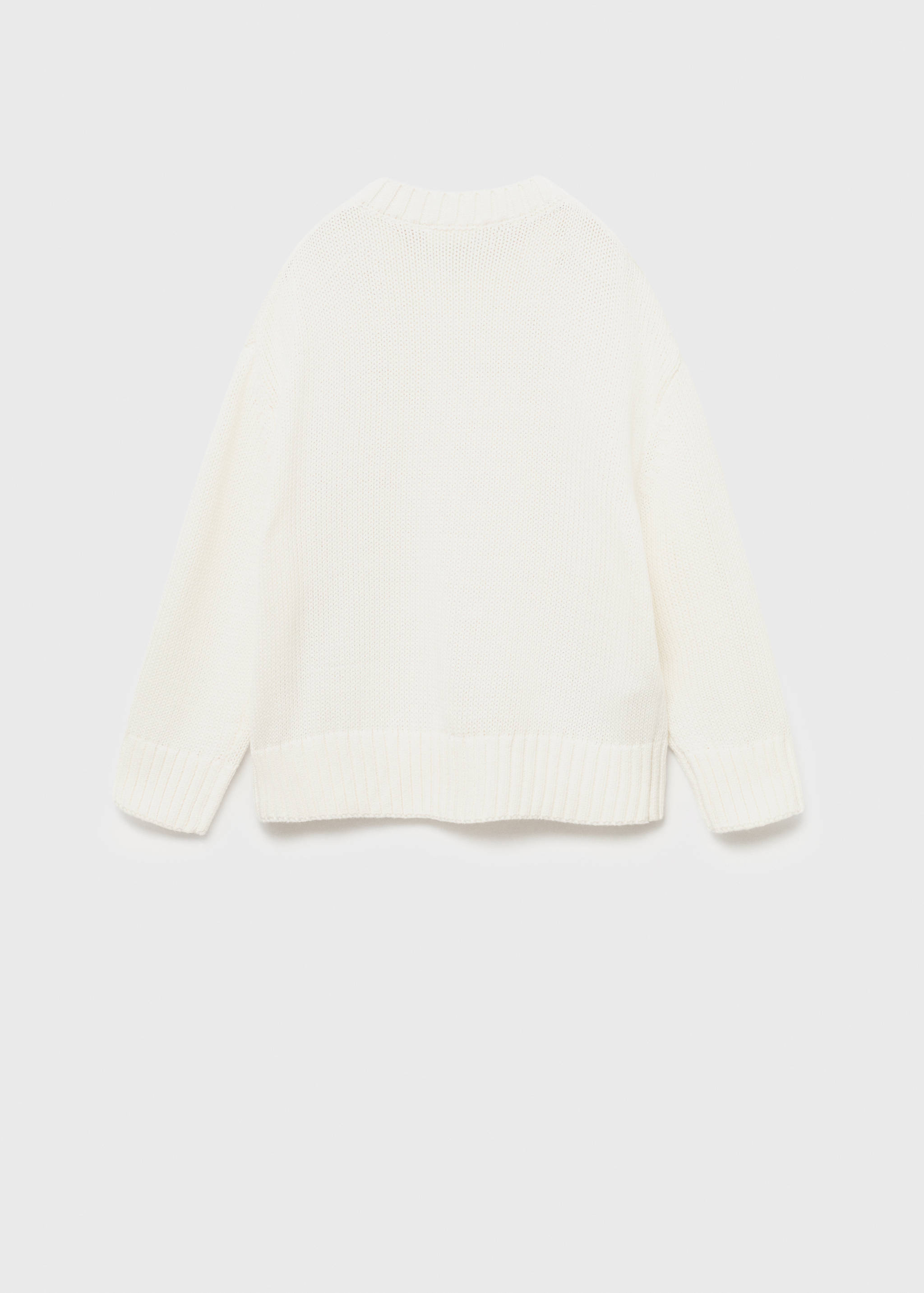 Long-sleeve knitted sweater - Reverse of the article