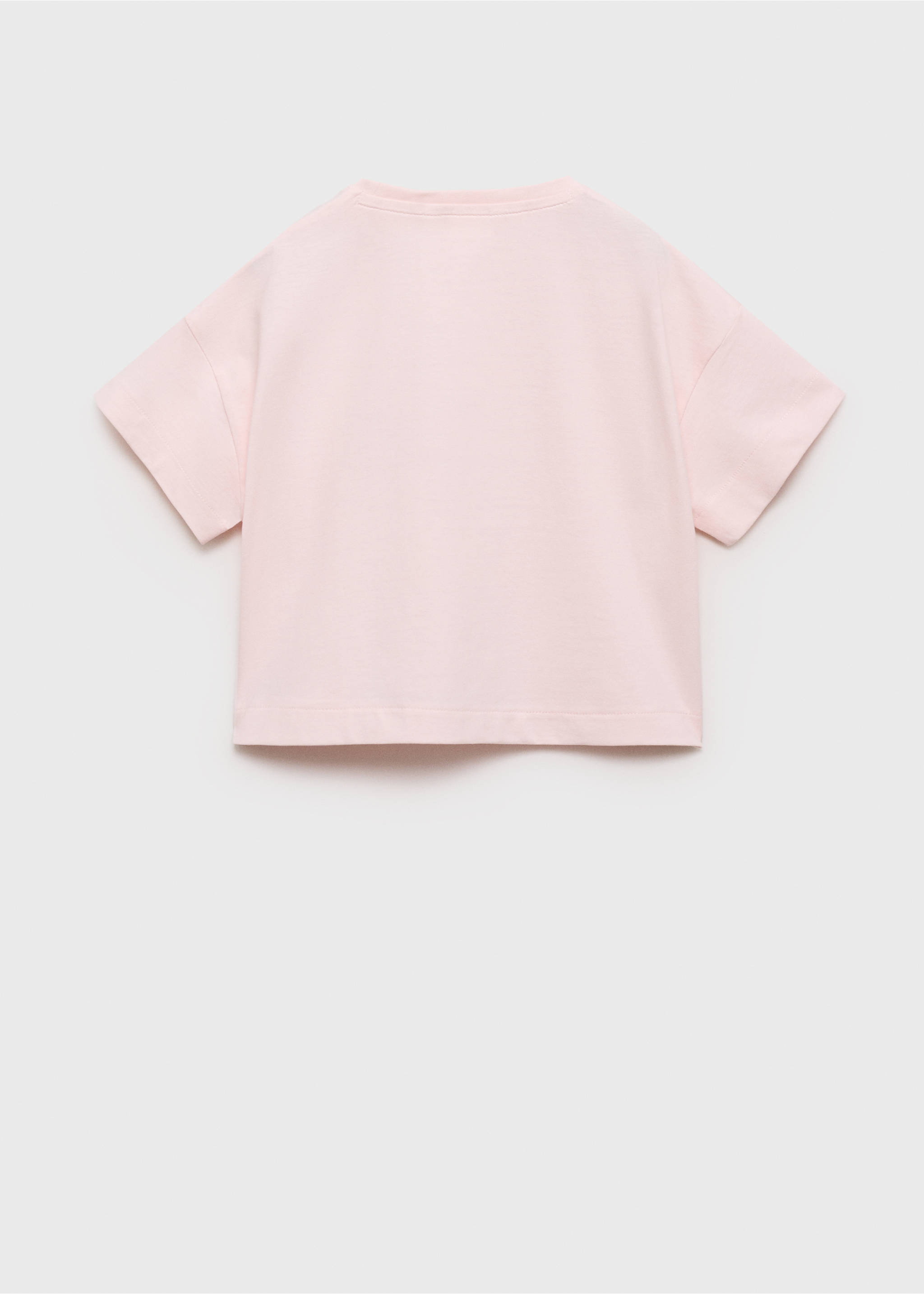 T-shirt imprimé manches courtes - Verso de l’article, Rose. Ref: 17033283-00.
