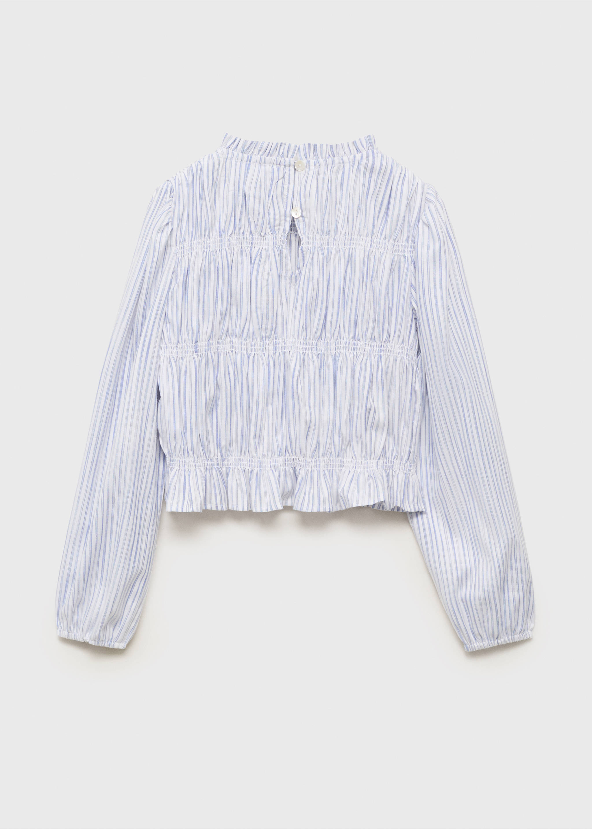 Blusa riscas algodão - Verso do artigo, Azul. Ref: 17033287-00.