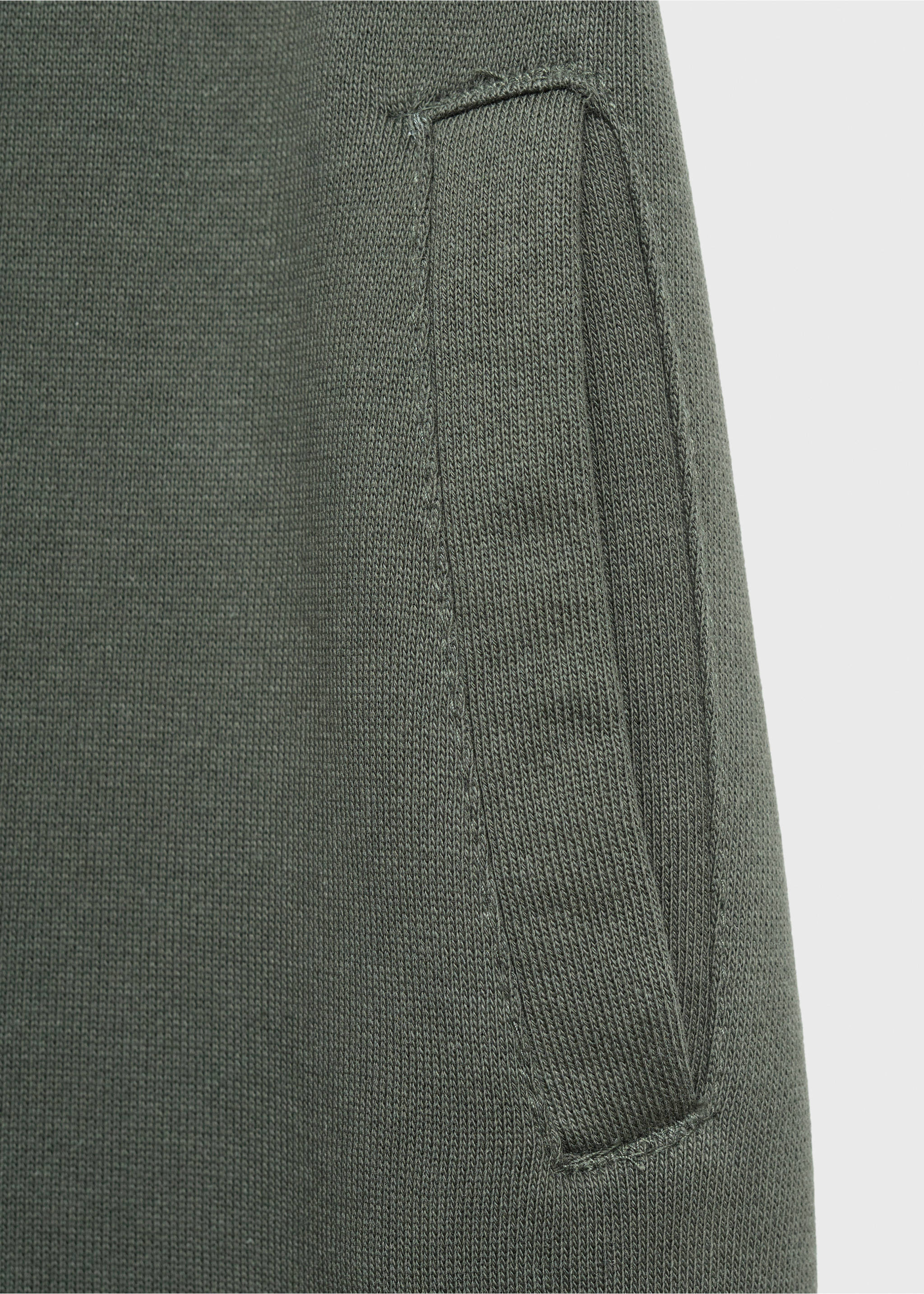 Cargo joggers with drawstring - Details of the article 0, Forest Green. Ref: 17033288-00.