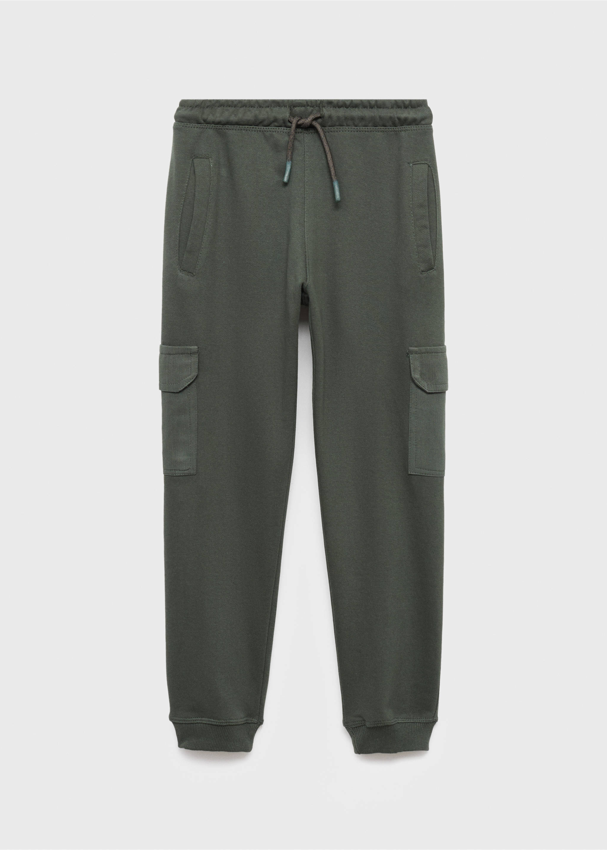 Cargo joggers with drawstring - Article without model, Forest Green. Ref: 17033288-00.